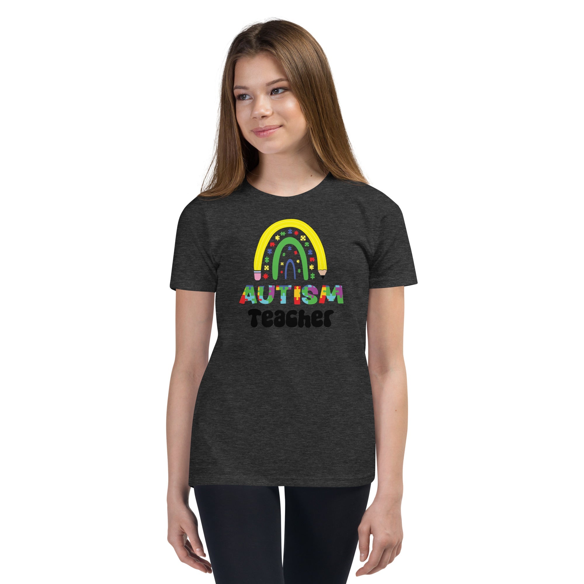 Autism Teacher Youth Graphic Tees - Kicks Shoelaces