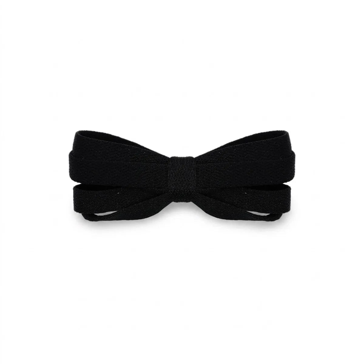 Black 12mm fat laces for sneakers by Kicks Shoelaces