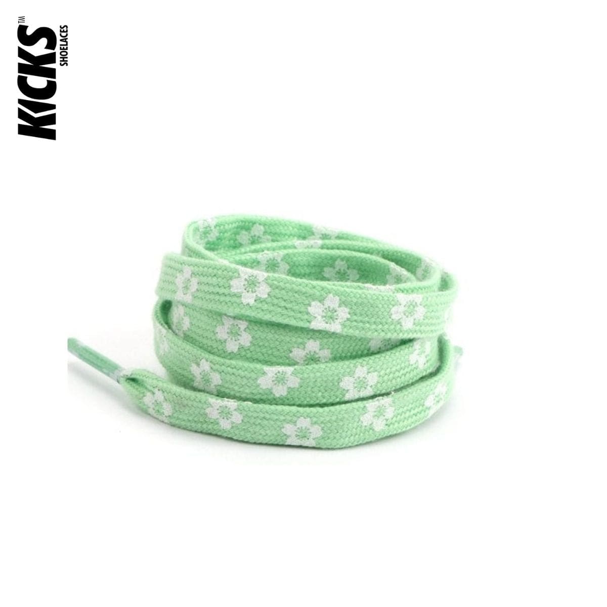 Daisy Print Shoelaces - Kicks Shoelaces