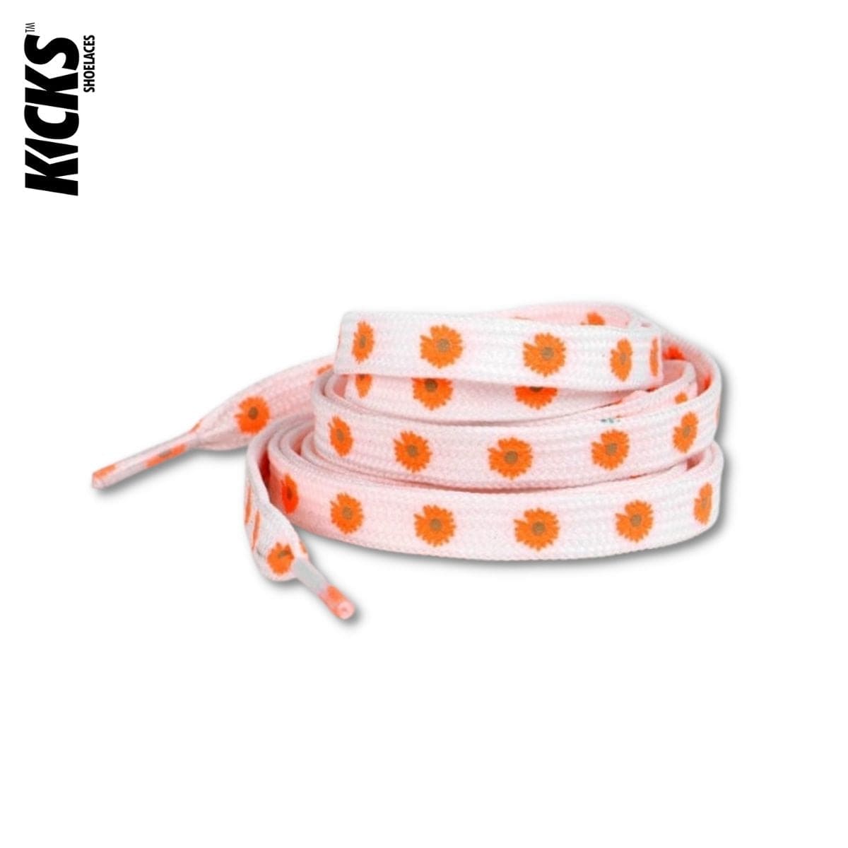 Daisy Print Shoelaces - Kicks Shoelaces