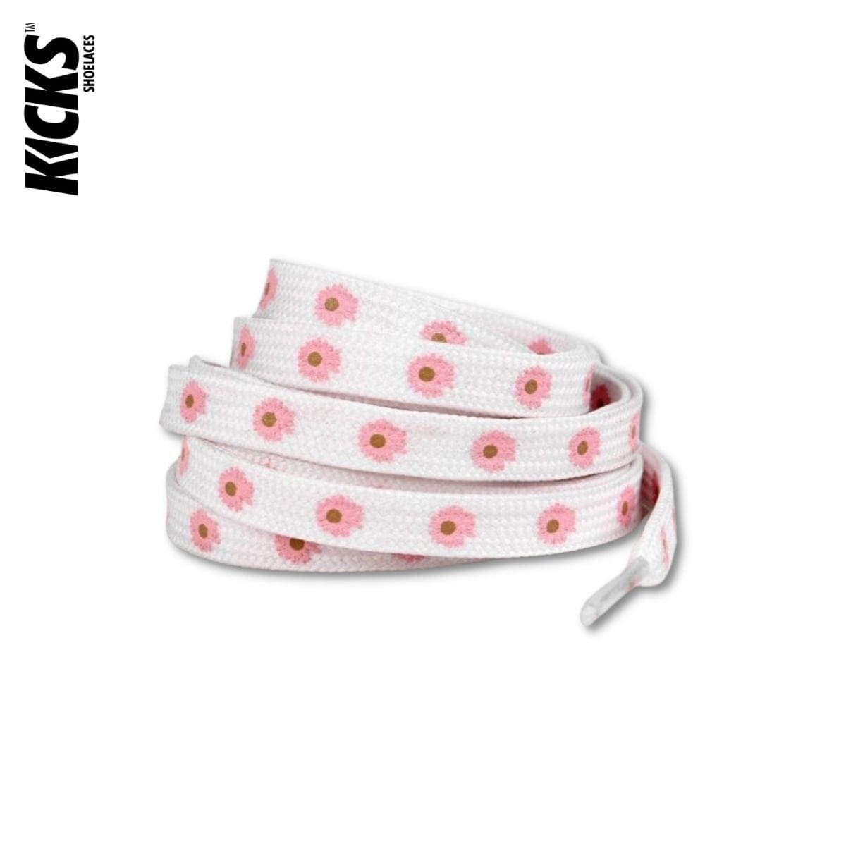 Daisy Print Shoelaces - Kicks Shoelaces