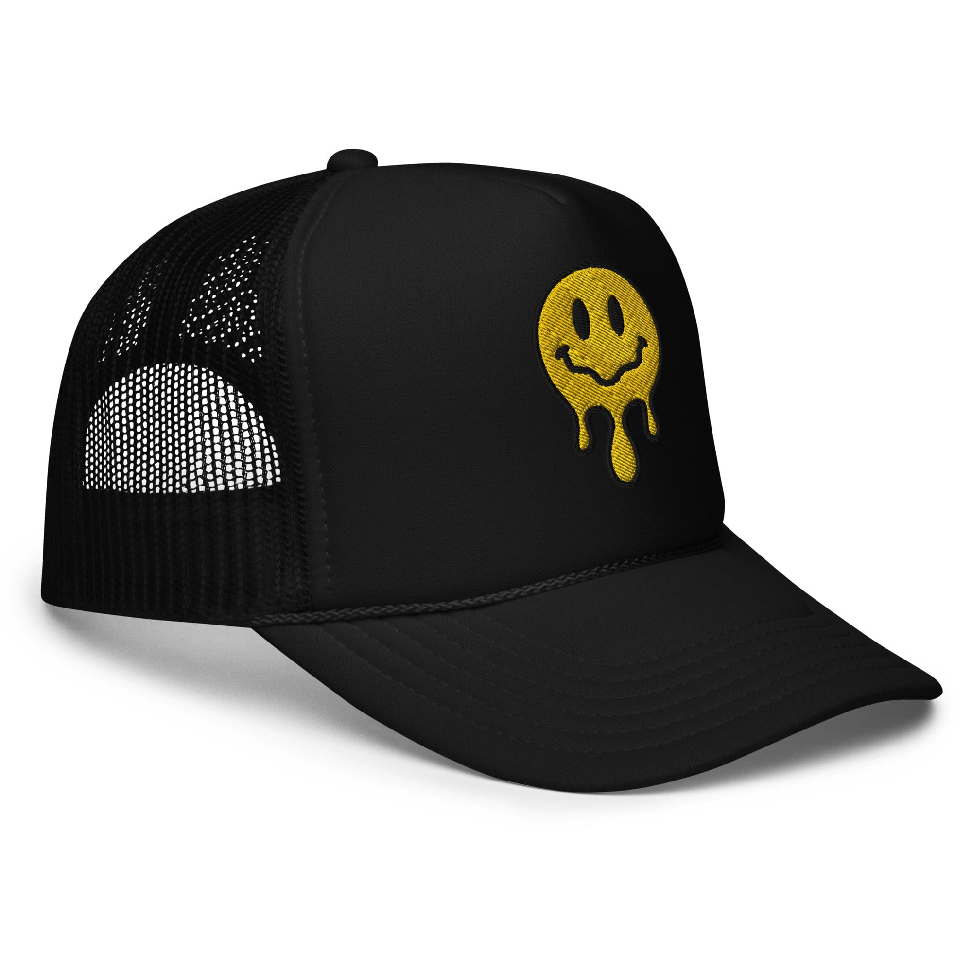 Smiley Face Drip Foam Trucker Hat