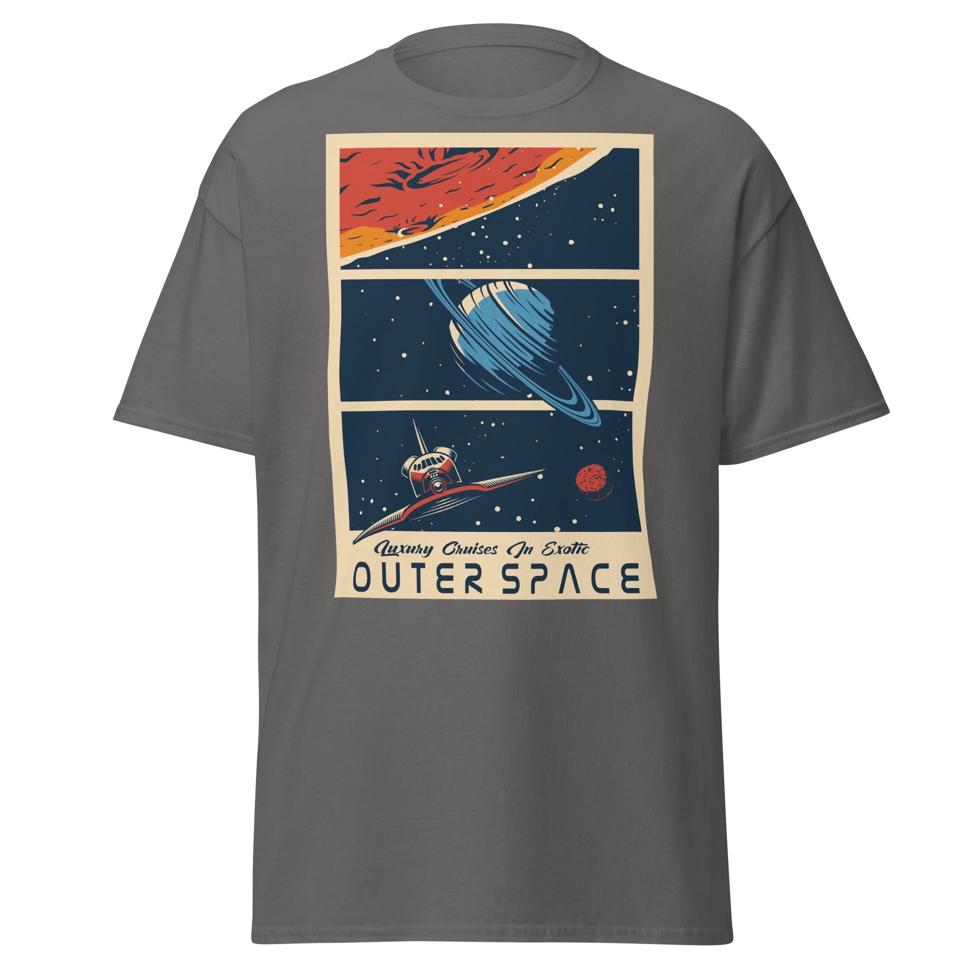 Galactic Adventure Mens Graphic Space Tee - Kicks Shoelaces