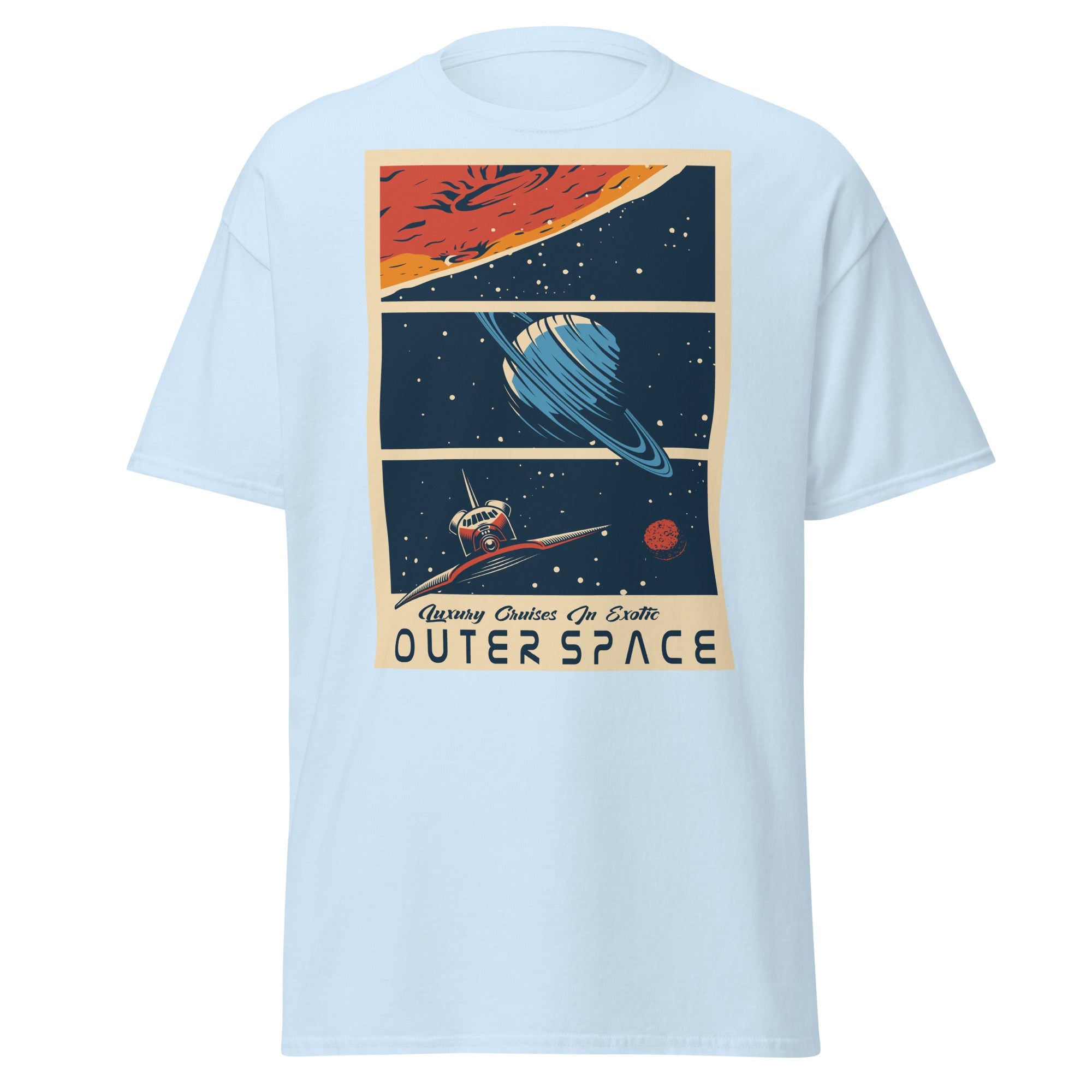 Galactic Adventure Mens Graphic Space Tee - Kicks Shoelaces