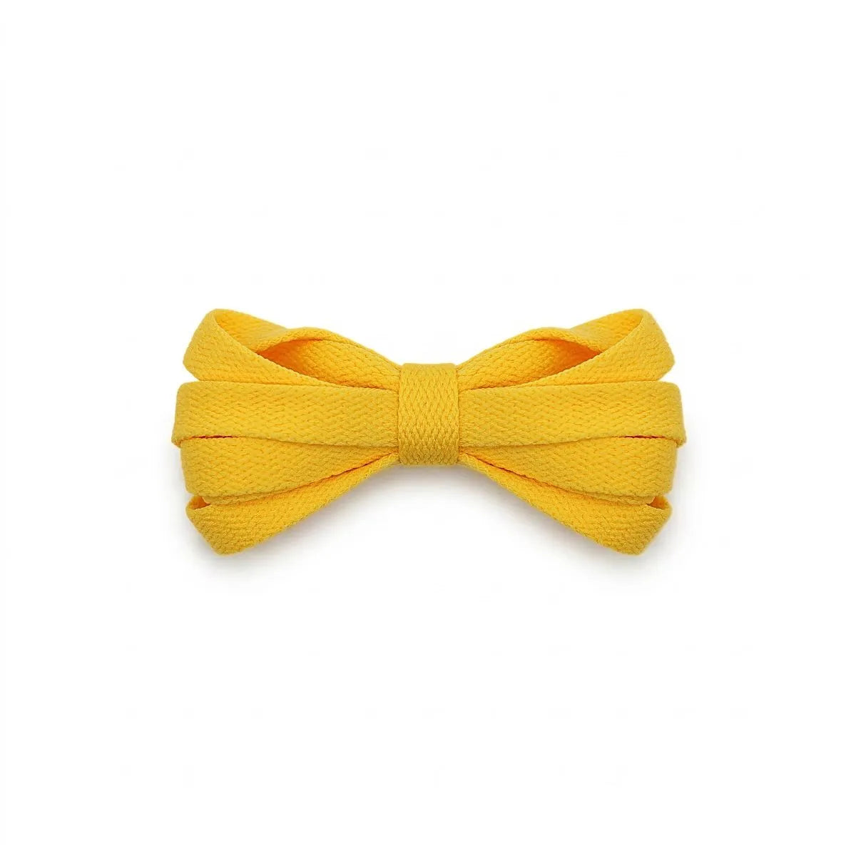 Golden yellow 12mm fat laces for sneakers by Kicks Shoelaces