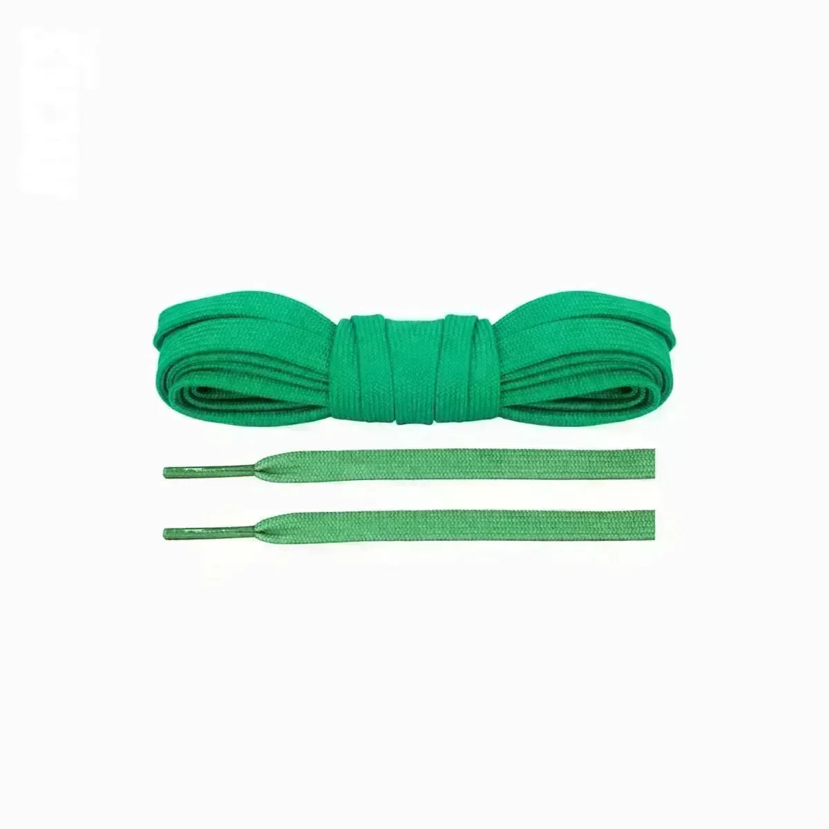 Green replacement laces for Hoka Bondi SR shoes by Kicks Shoelaces