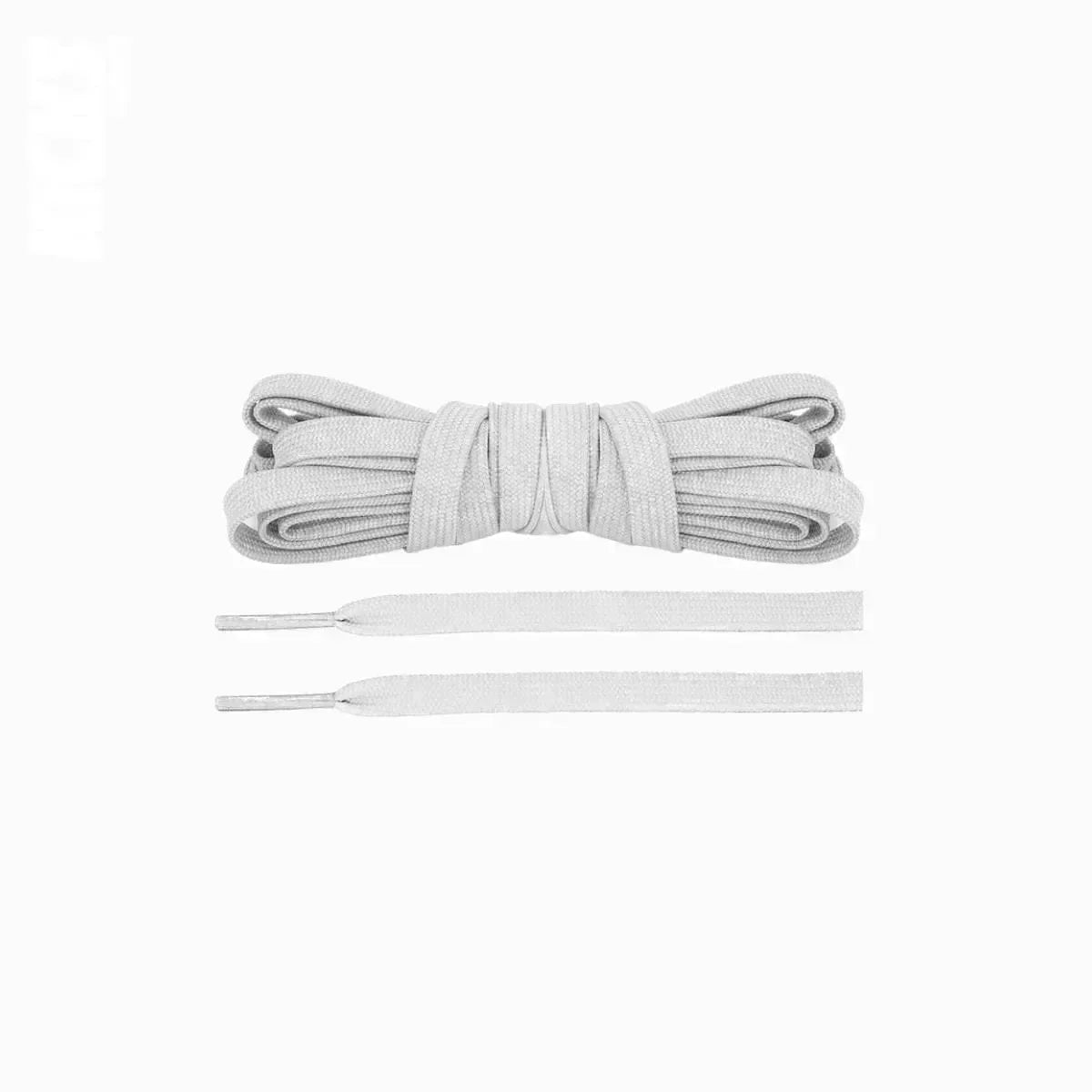Light grey replacement laces for Hoka Bondi SR shoes by Kicks Shoelaces