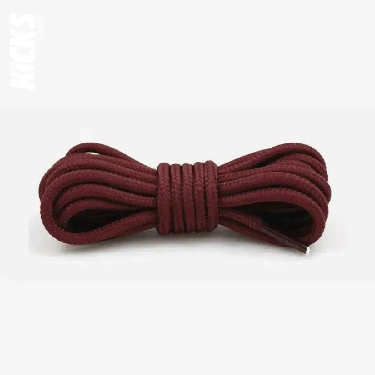 Dark red replacement laces for Jordan 12 basketball shoes, round shoelaces by Kicks Shoelaces