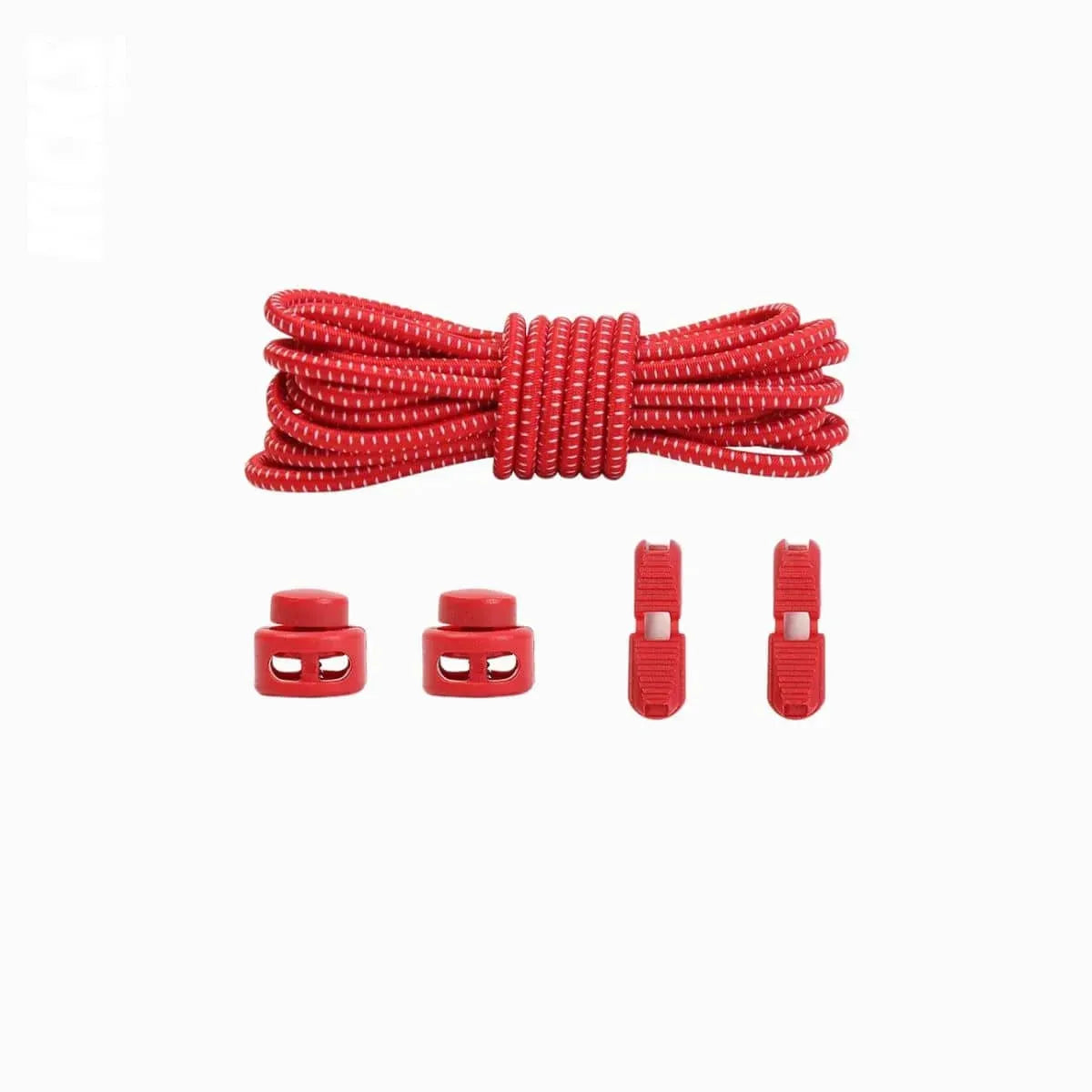 Kicks Speed Laces red no-tie elastic laces for runners and triathletes by Kicks Shoelaces