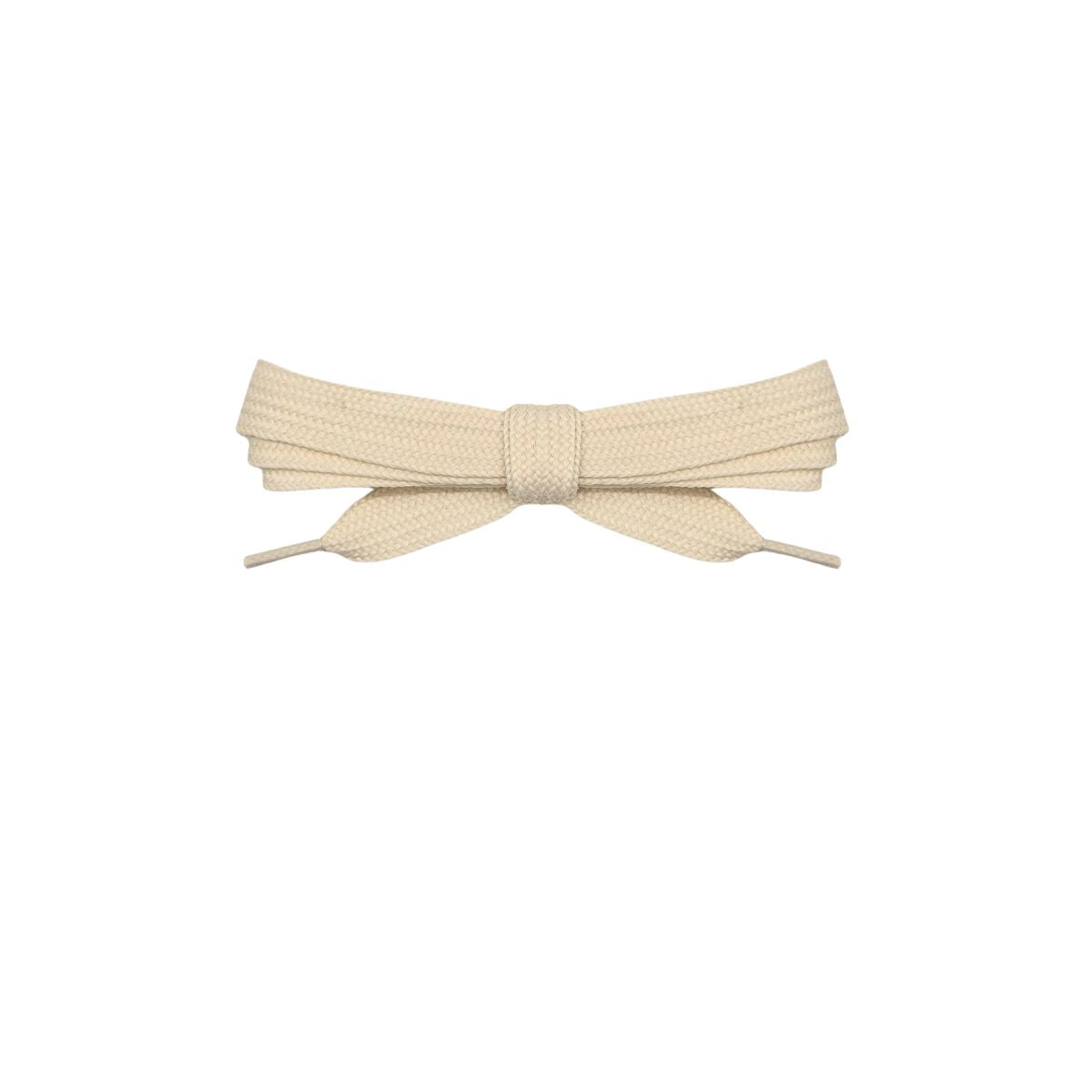 Light beige 15mm wide classic fat shoelaces, thick skate sneaker laces by Kicks Shoelaces