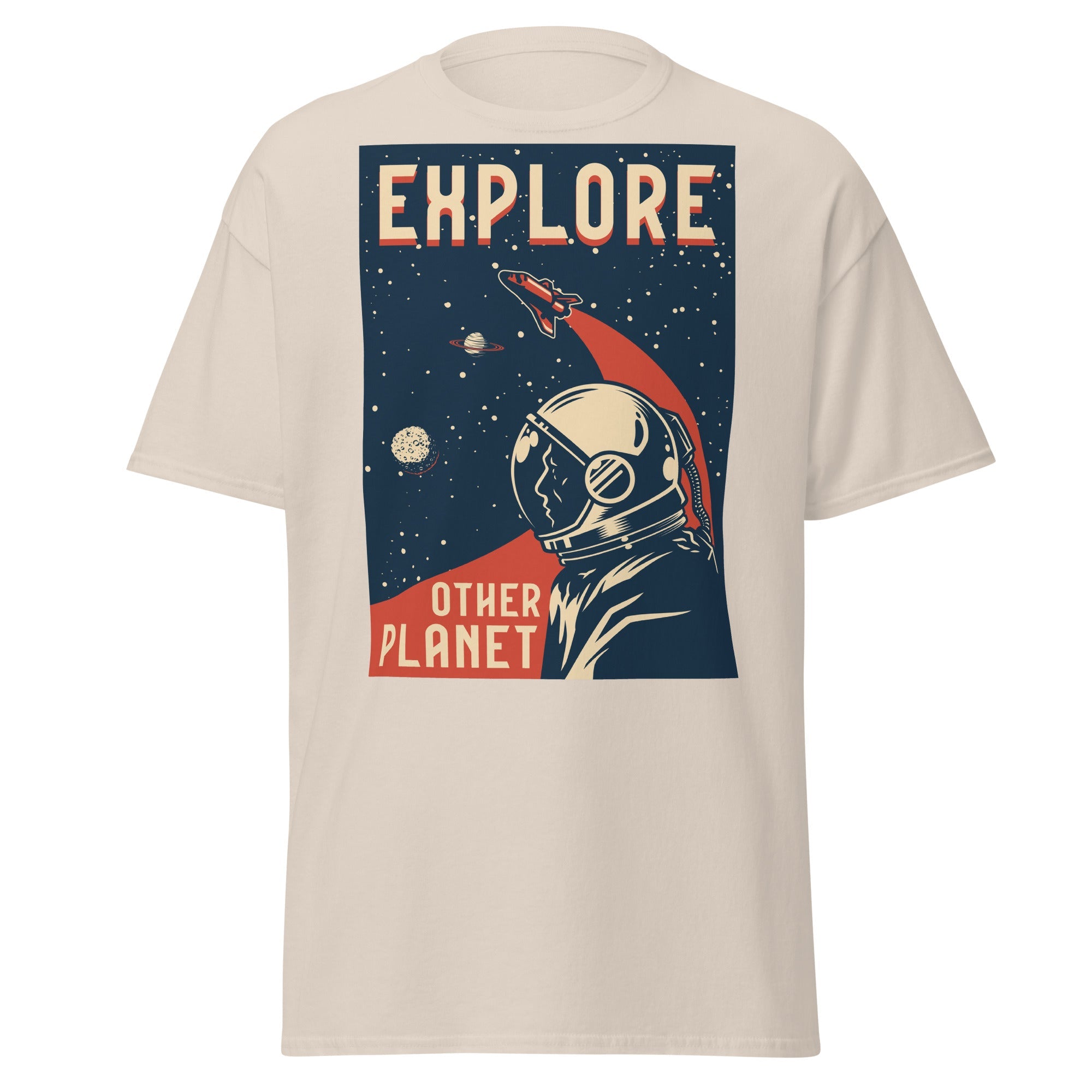 Planet Explorer Mens Graphic Space Tee - Kicks Shoelaces