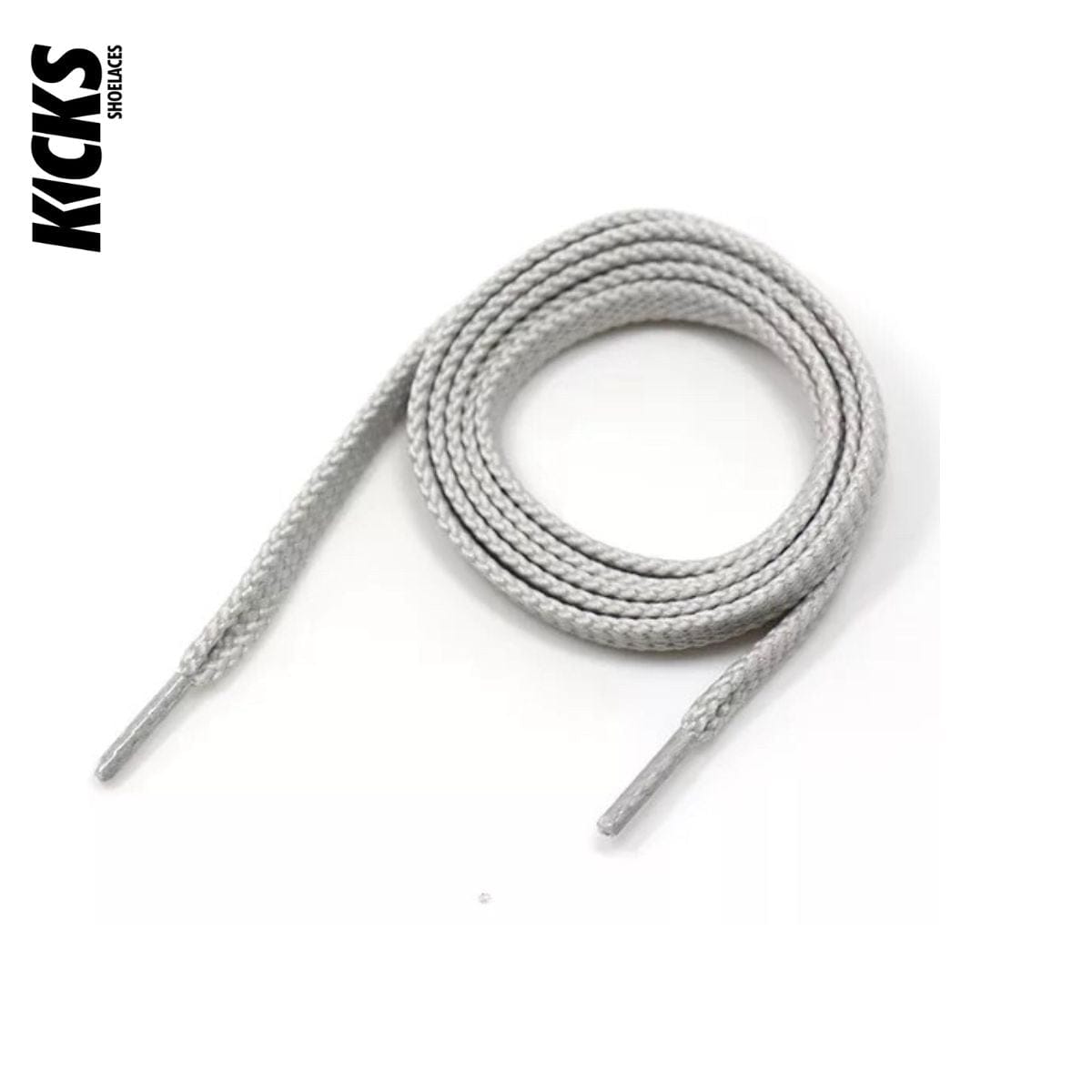 White Grey Replacement New Balance Laces for New Balance Shoes by Kicks Shoelaces