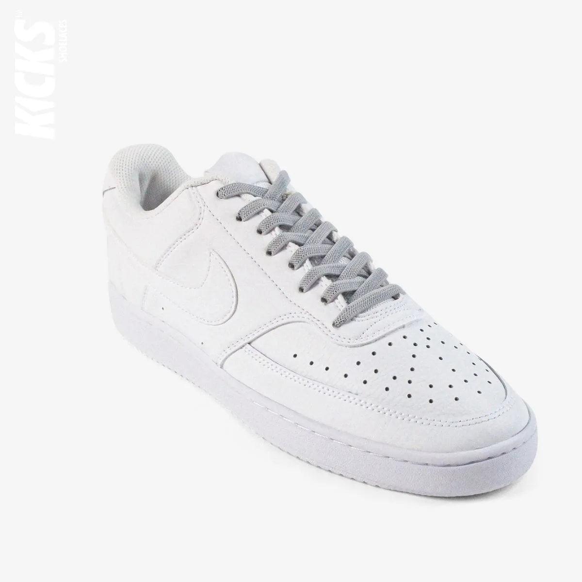 no-tie-shoelaces-with-light-grey-laces-on-nike-white-sneakers-by-kicks-shoelaces