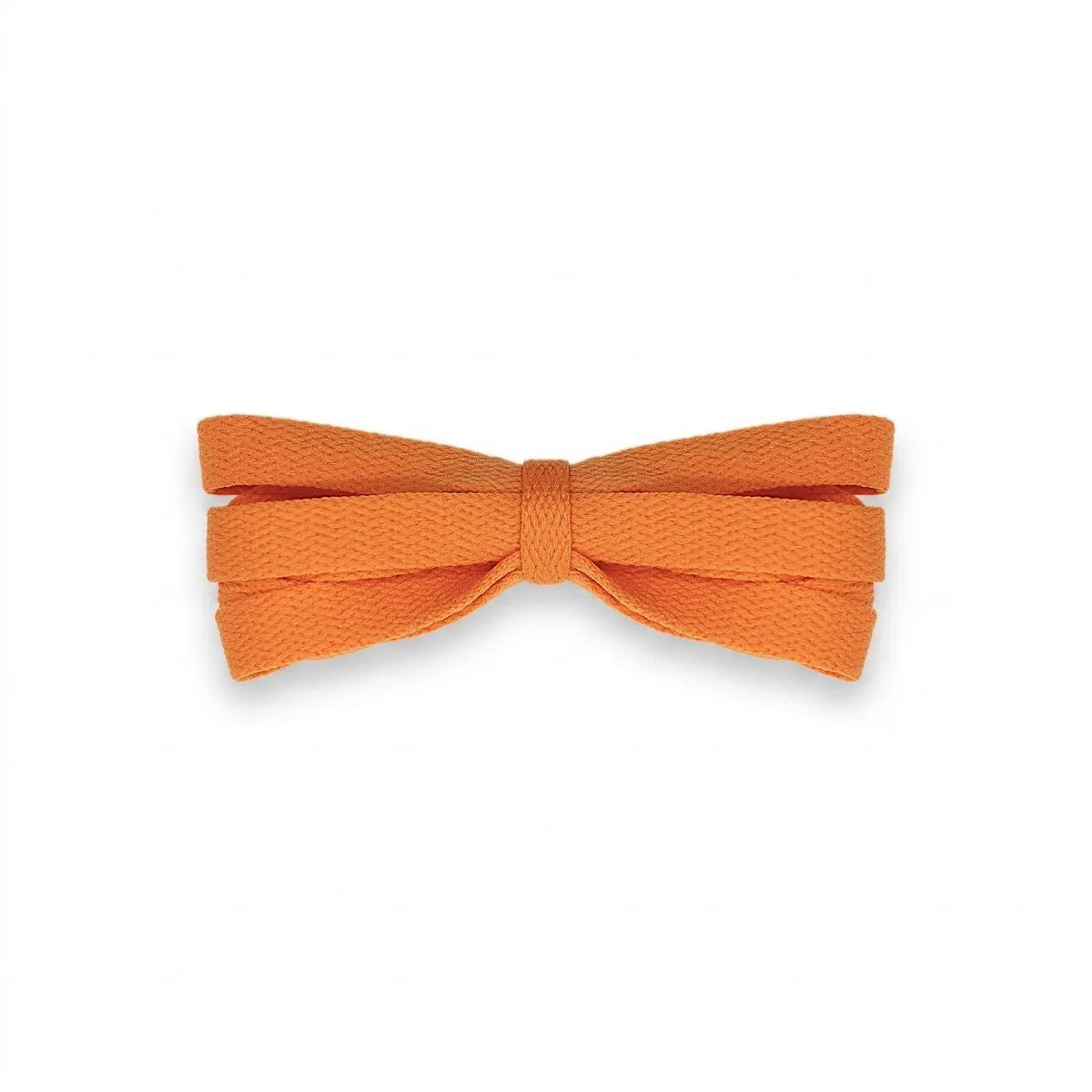 Orange 12mm fat laces for sneakers by Kicks Shoelaces