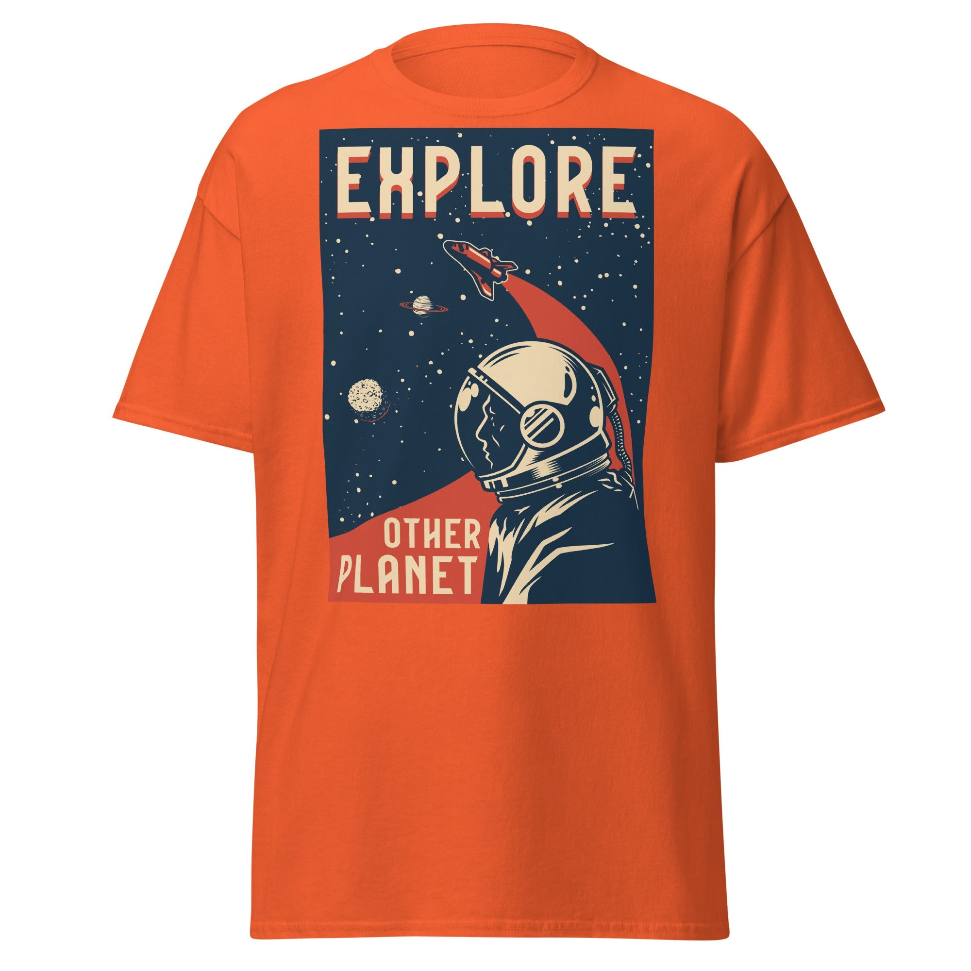 Planet Explorer Mens Graphic Space Tee - Kicks Shoelaces