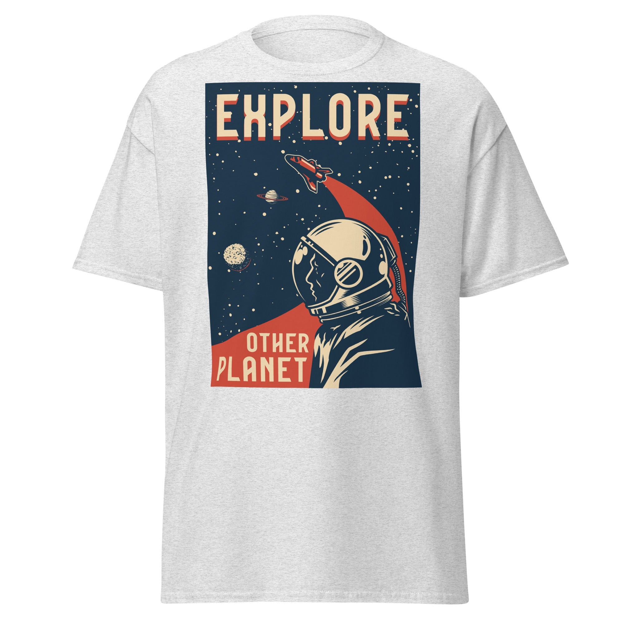 Planet Explorer Mens Graphic Space Tee - Kicks Shoelaces