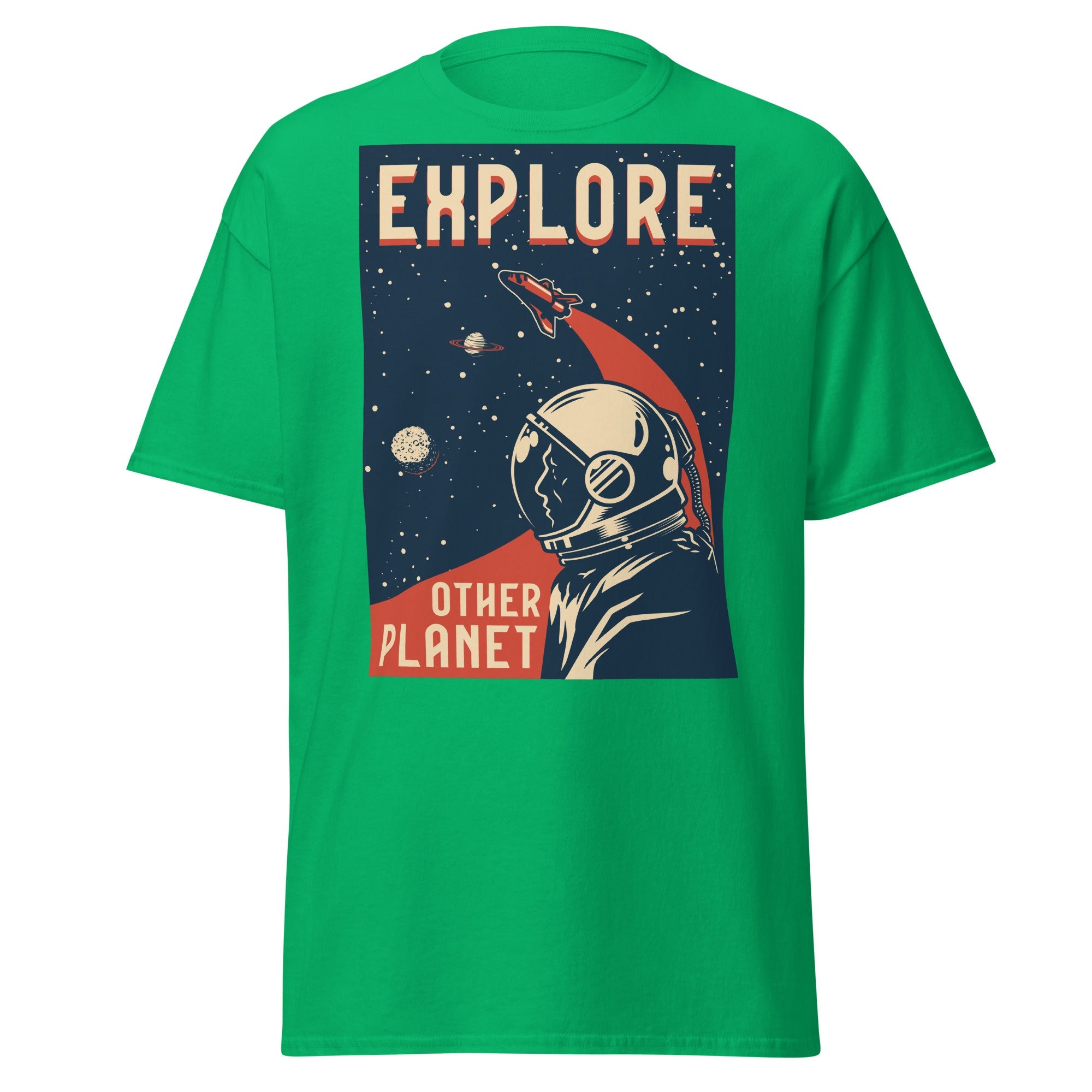 Planet Explorer Mens Graphic Space Tee - Kicks Shoelaces