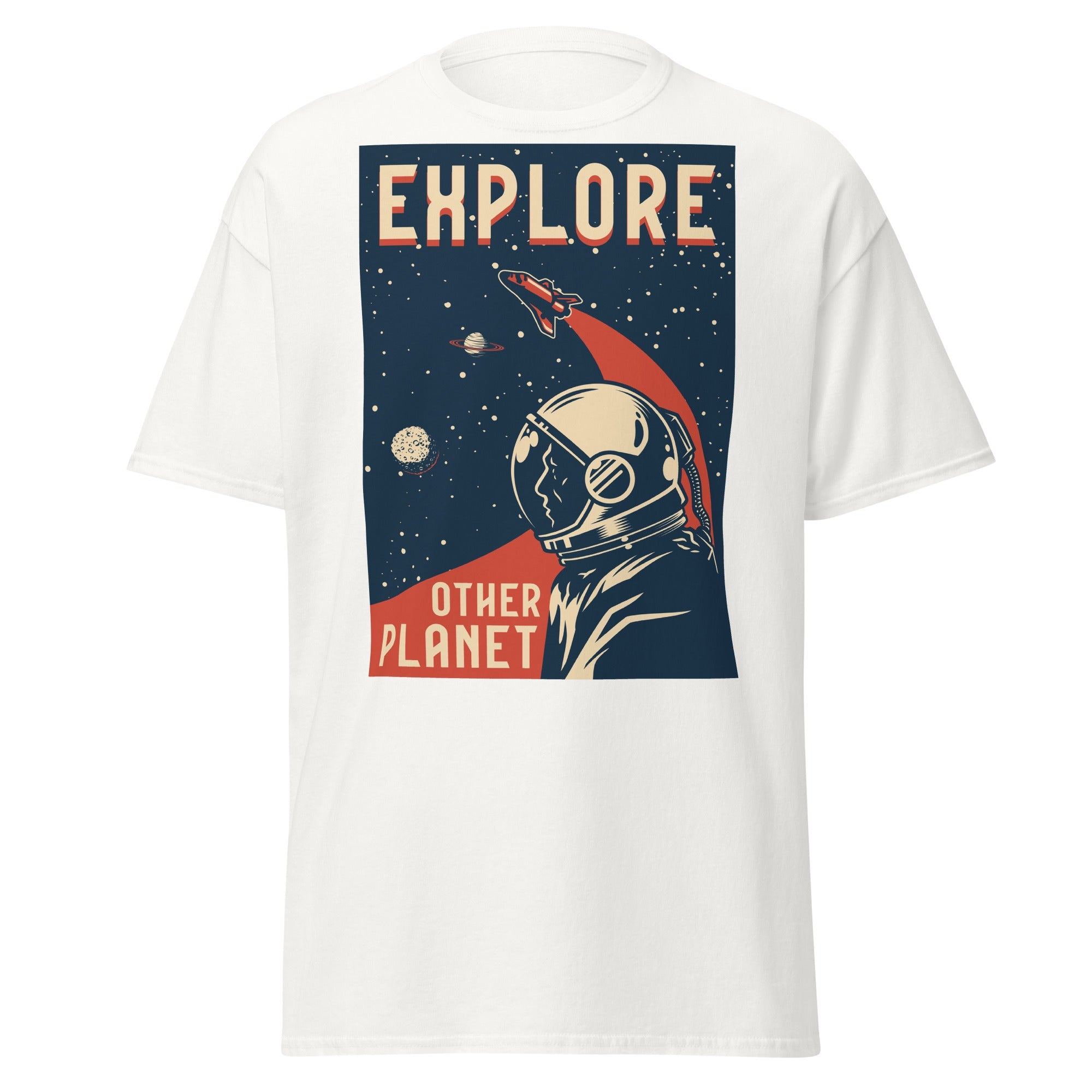 Planet Explorer Mens Graphic Space Tee - Kicks Shoelaces