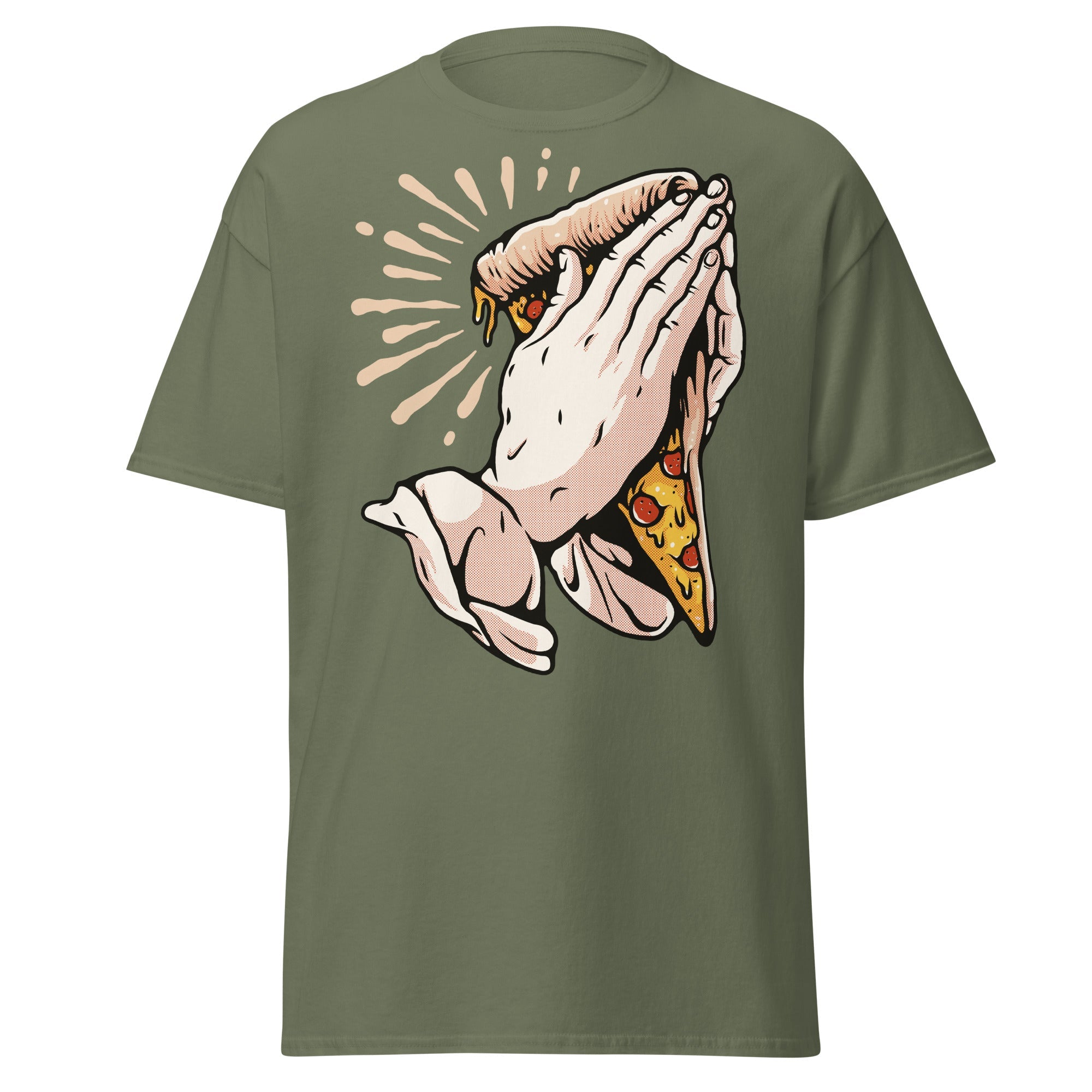 Pray For Pizza Mens Graphic Tee - Kicks Shoelaces