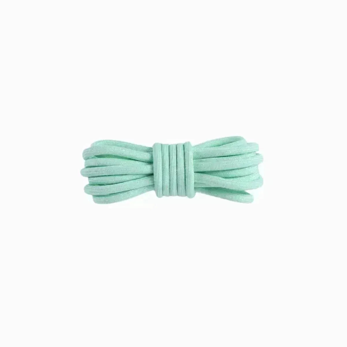Light green replacement rope laces for Yeezy 350 MX Rock sneakers by Kicks Shoelaces.