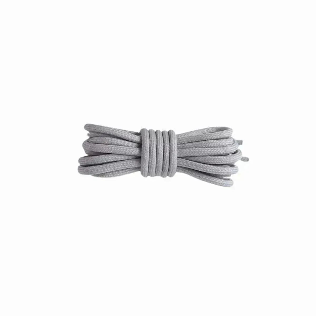 Light grey replacement rope laces for Yeezy 350 MX Rock sneakers by Kicks Shoelaces.