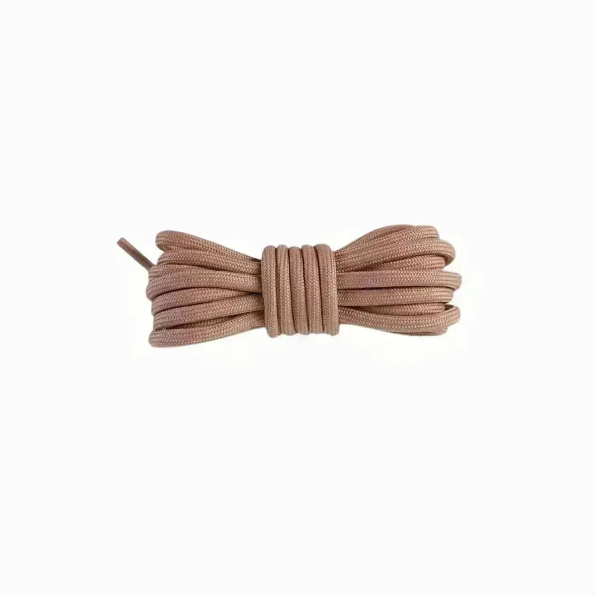 Tan replacement rope laces for Yeezy 350 MX Rock sneakers by Kicks Shoelaces.
