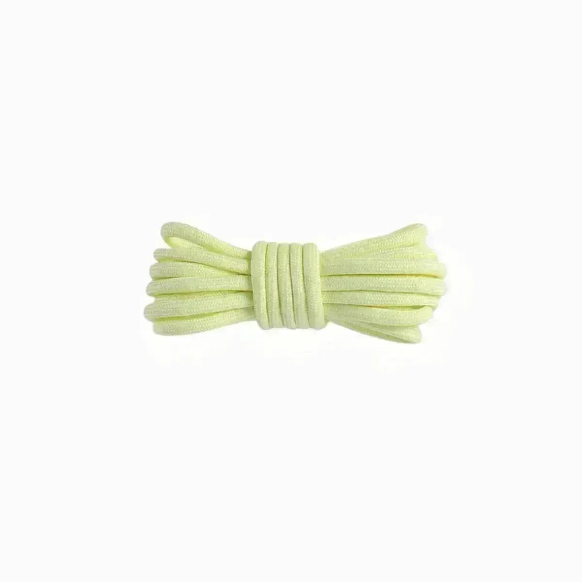 Yellow replacement rope laces for Yeezy 350 MX Rock sneakers by Kicks Shoelaces.