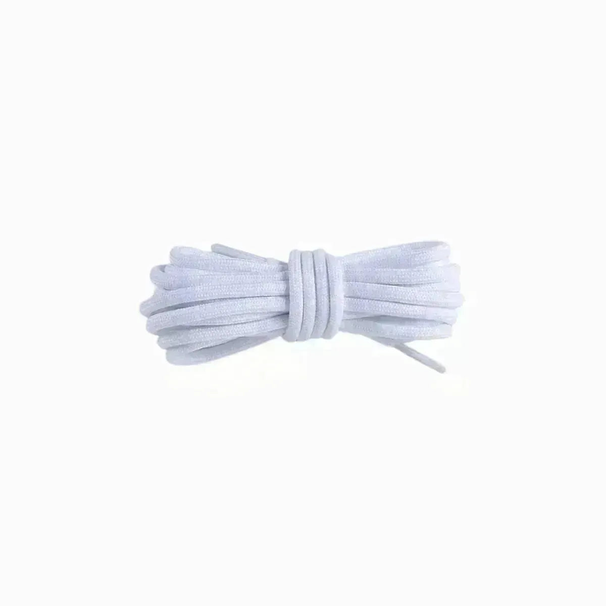 White replacement rope laces for Yeezy 350 Slate sneakers by Kicks Shoelaces.