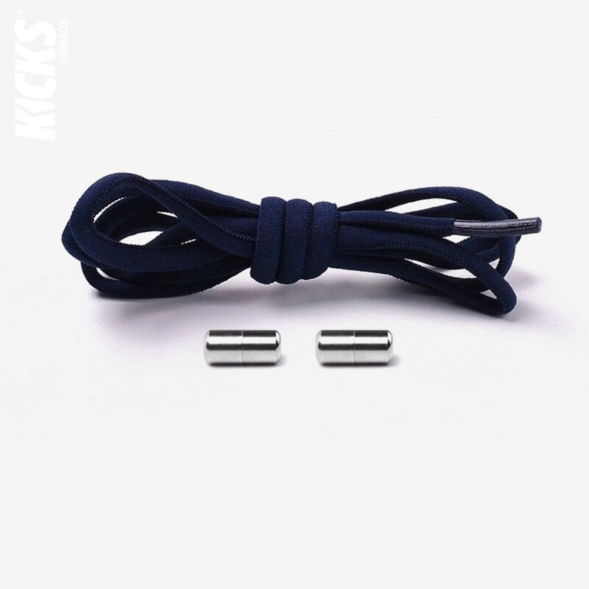 dark-blue-kids-elastic-no-tie-shoe-laces-for-sneakers-by-kicks-shoelaces