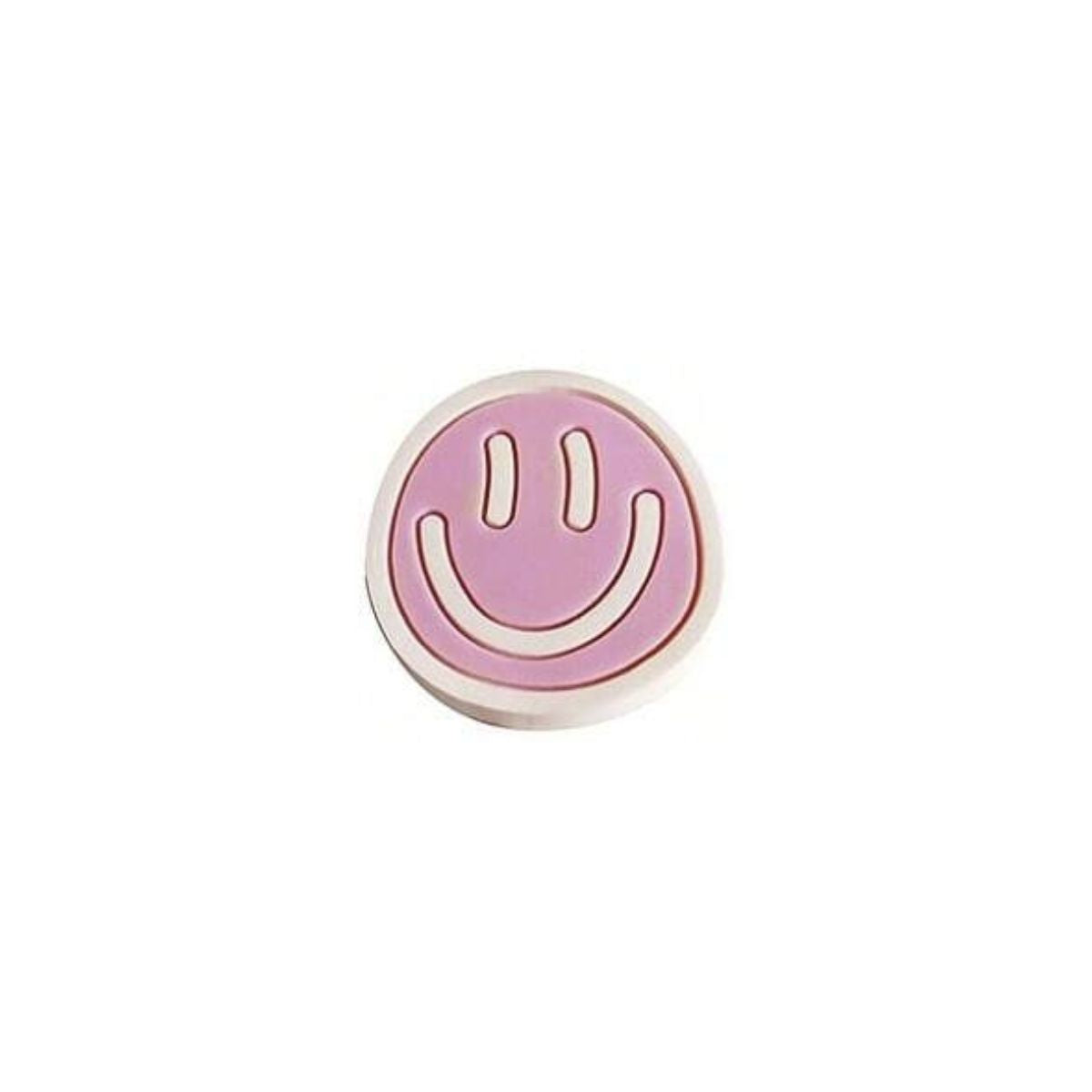 Beige and pink smiley face shoe charms 7 pack compatible with Crocs and clogs