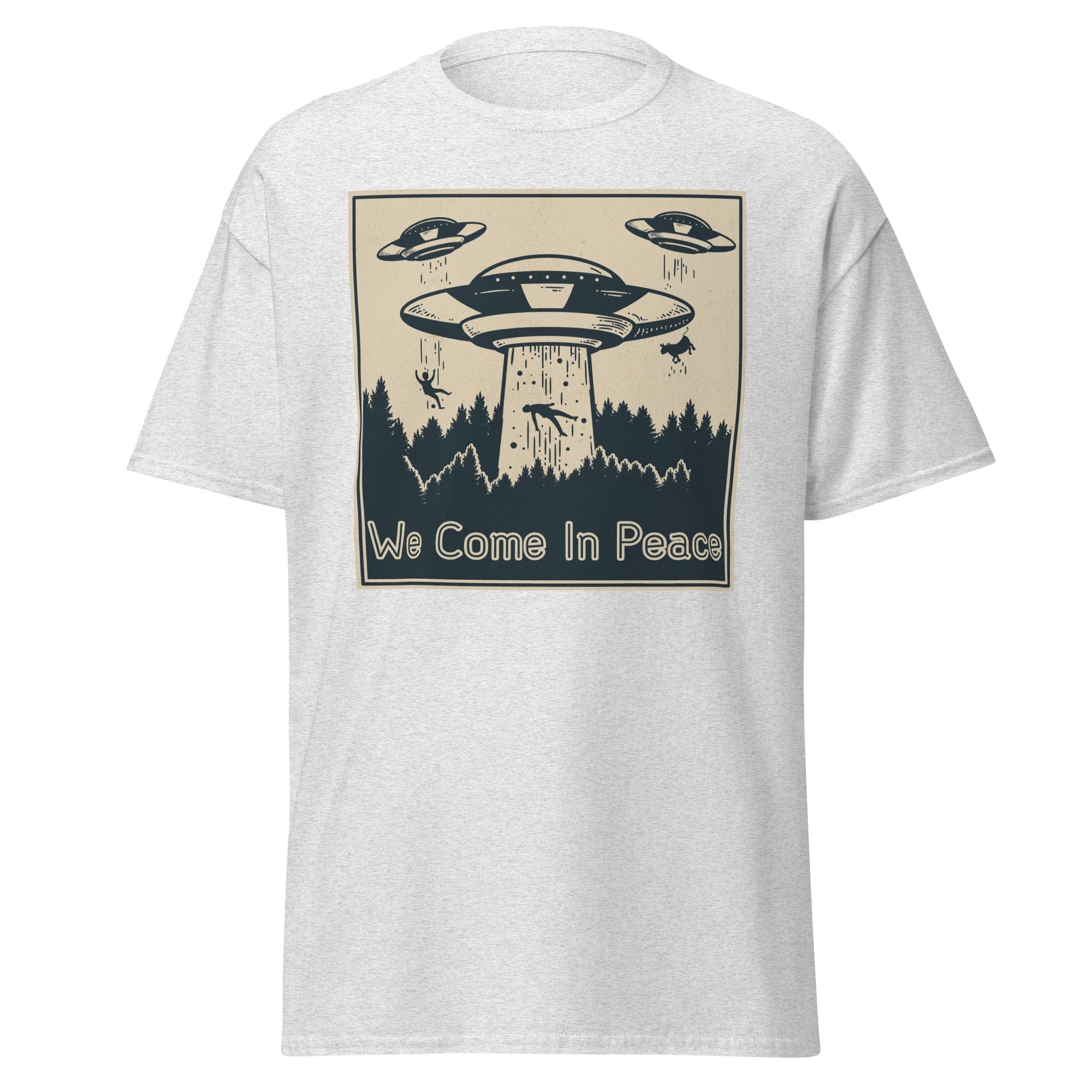 We Come In Peace Mens Graphic Space Tee - Kicks Shoelaces