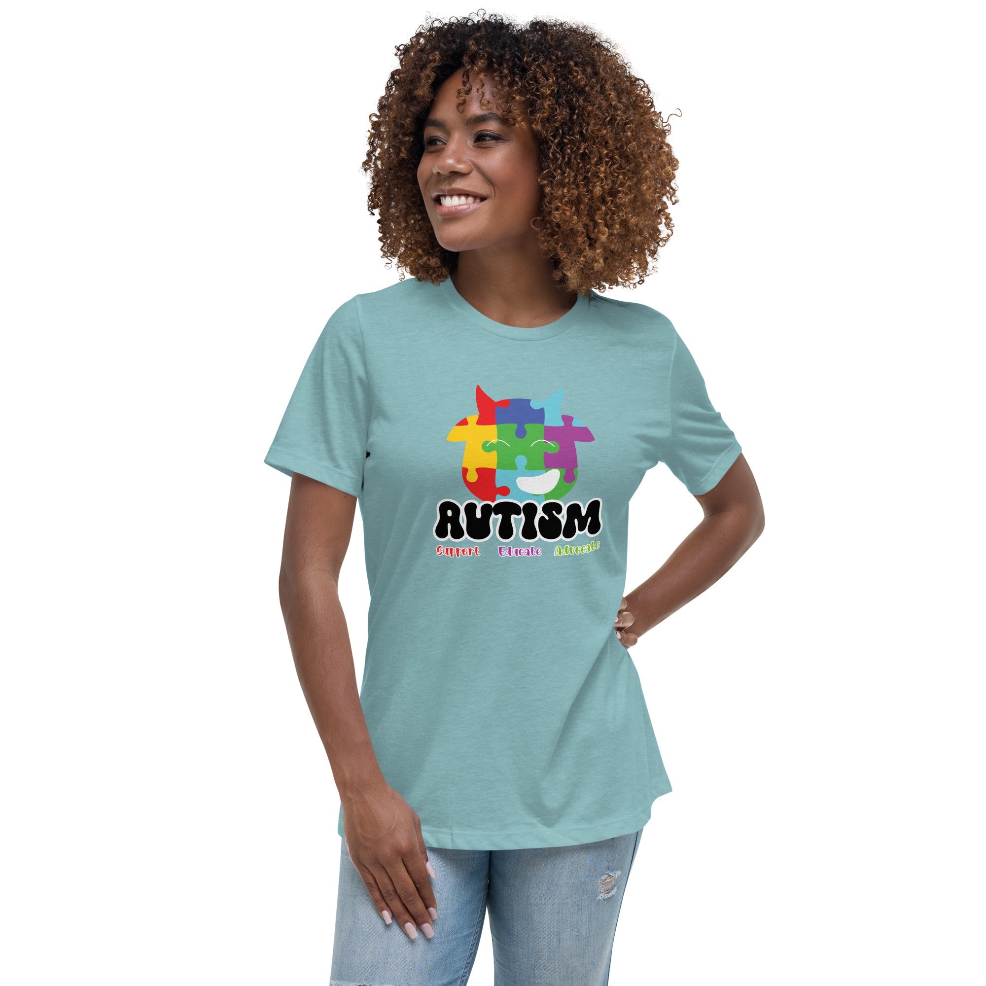 Women's Autism Advocate Custom T-Shirt - Kicks Shoelaces