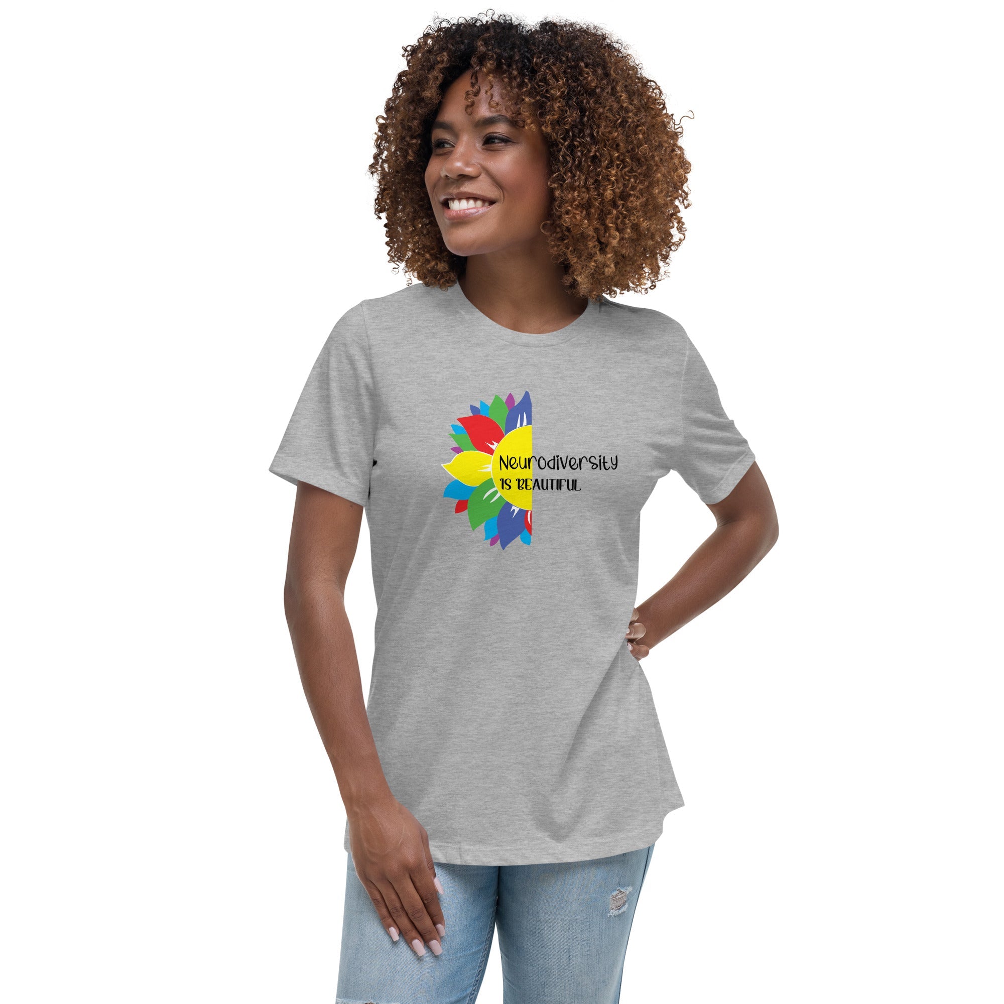 Women's Autism Flower Custom T-Shirt - Kicks Shoelaces