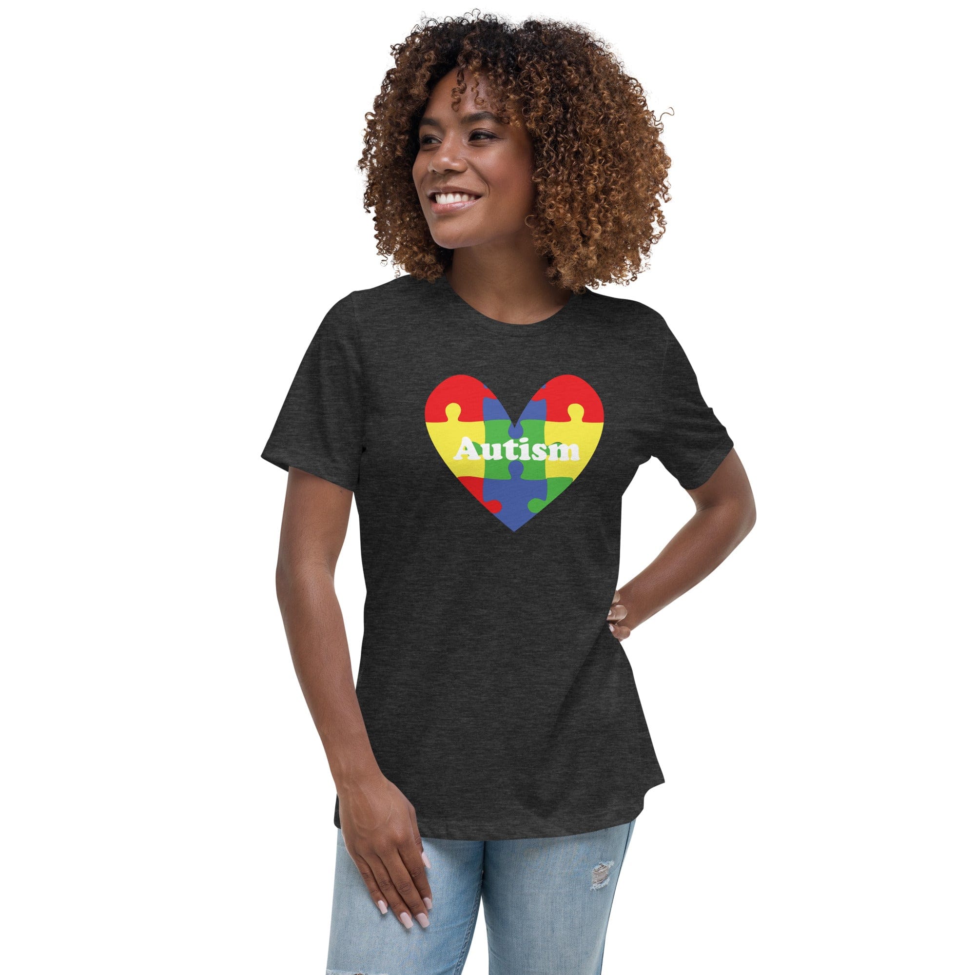 Women's Autism Heart Custom T-Shirt - Kicks Shoelaces