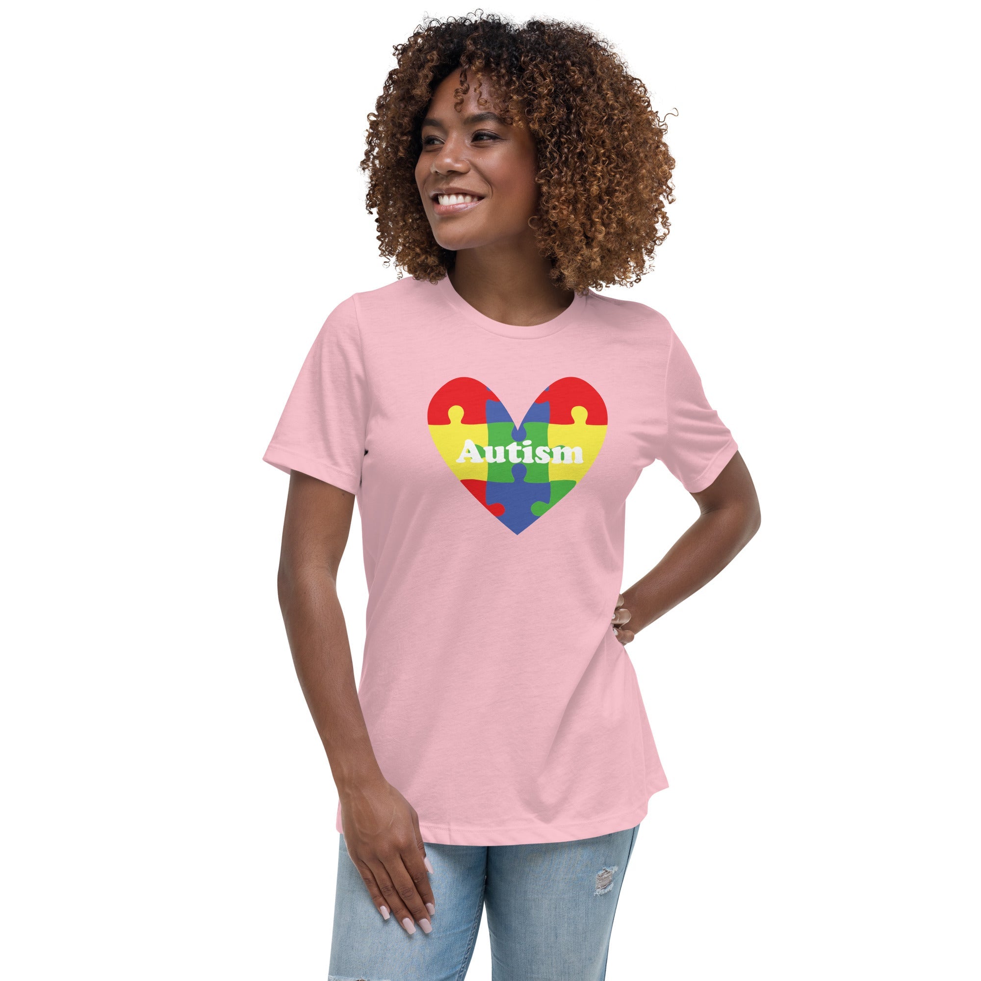 Women's Autism Heart Custom T-Shirt - Kicks Shoelaces