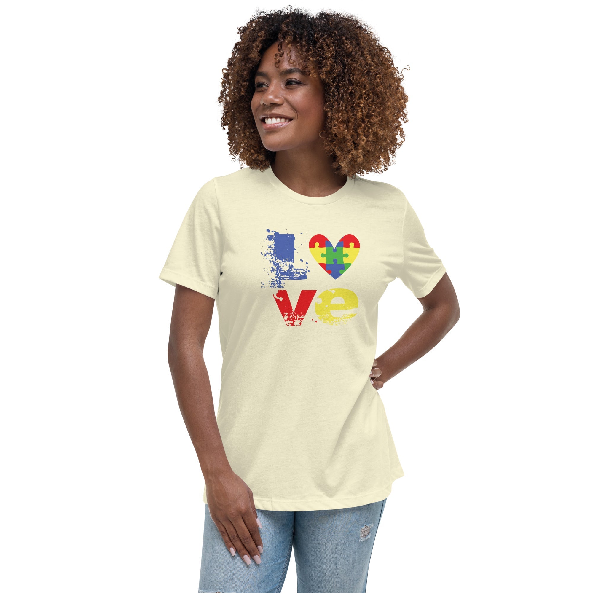 Women's Autism Love Custom T-Shirt - Kicks Shoelaces