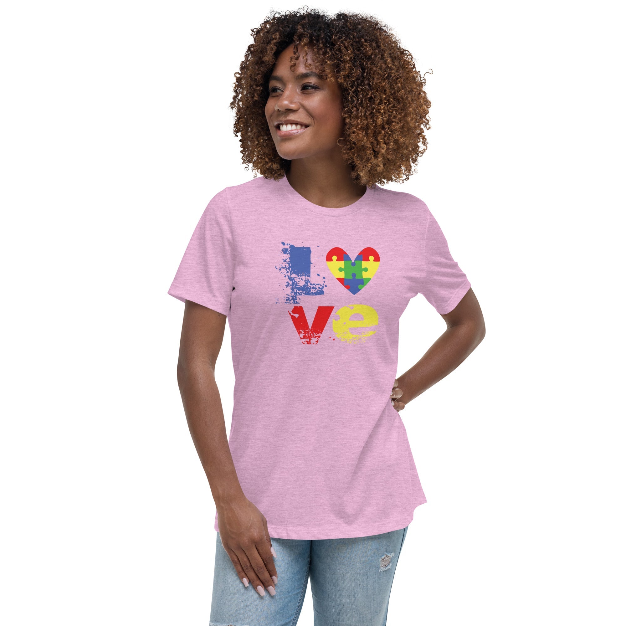 Women's Autism Love Custom T-Shirt - Kicks Shoelaces