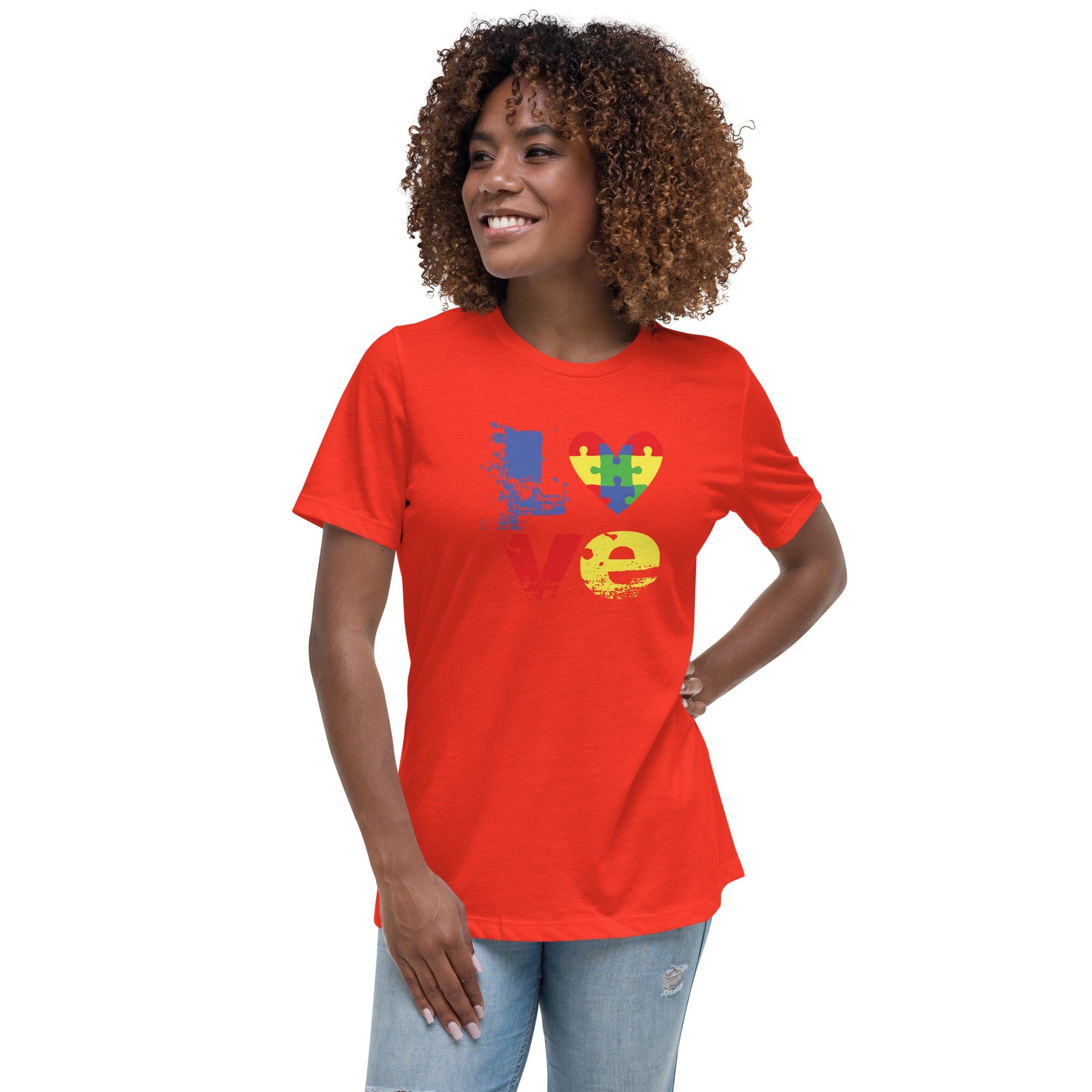 Women's Autism Love Custom T-Shirt - Kicks Shoelaces