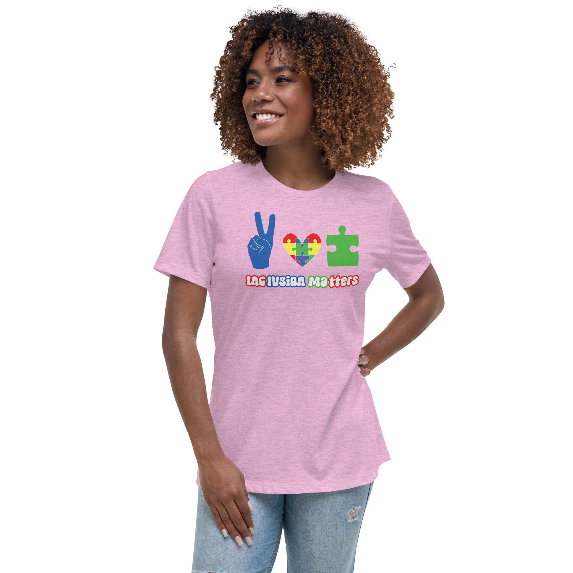 Women's Autism Peace Custom T-Shirt - Kicks Shoelaces