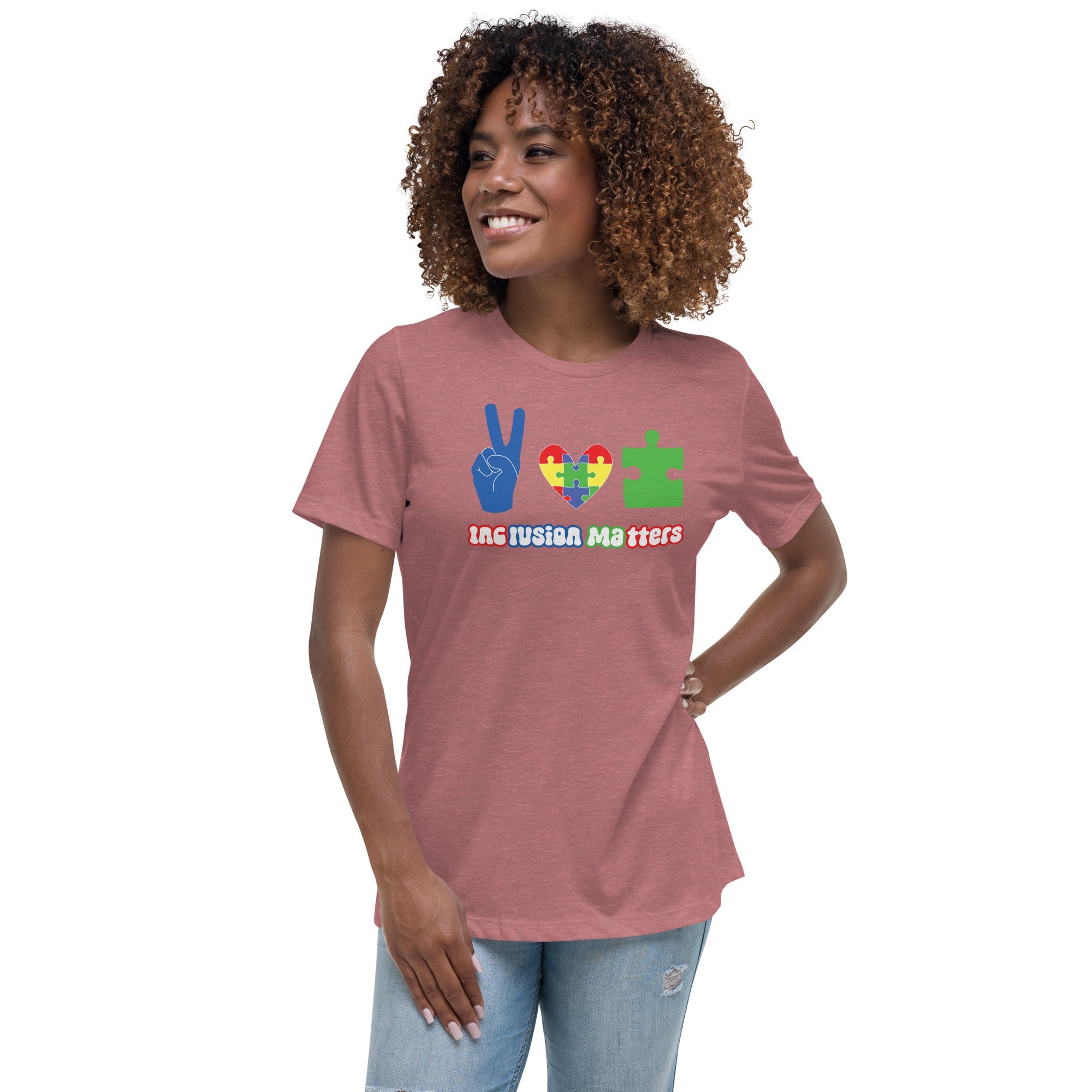 Women's Autism Peace Custom T-Shirt - Kicks Shoelaces