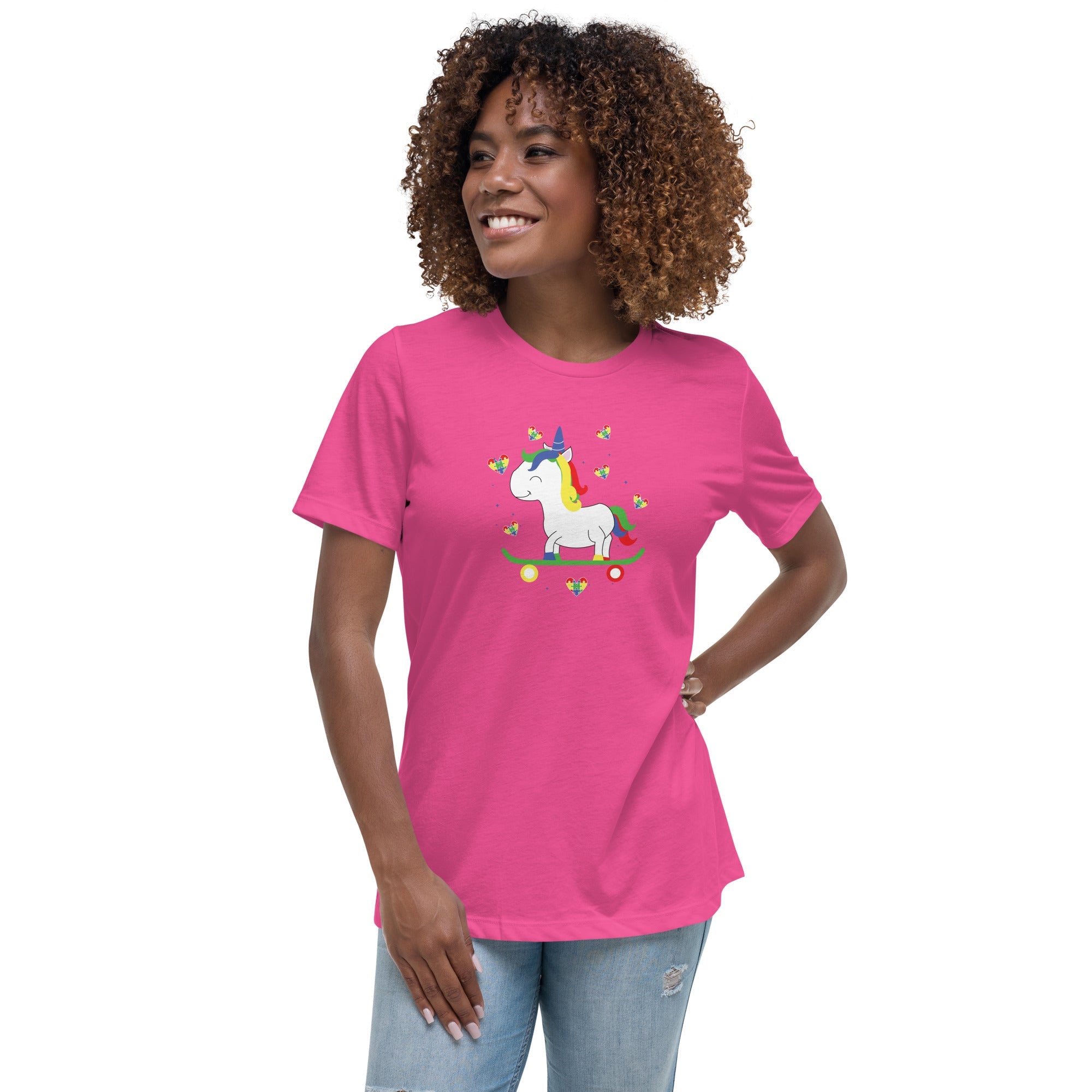 Women's Autism Unicorn Custom T-Shirt - Kicks Shoelaces