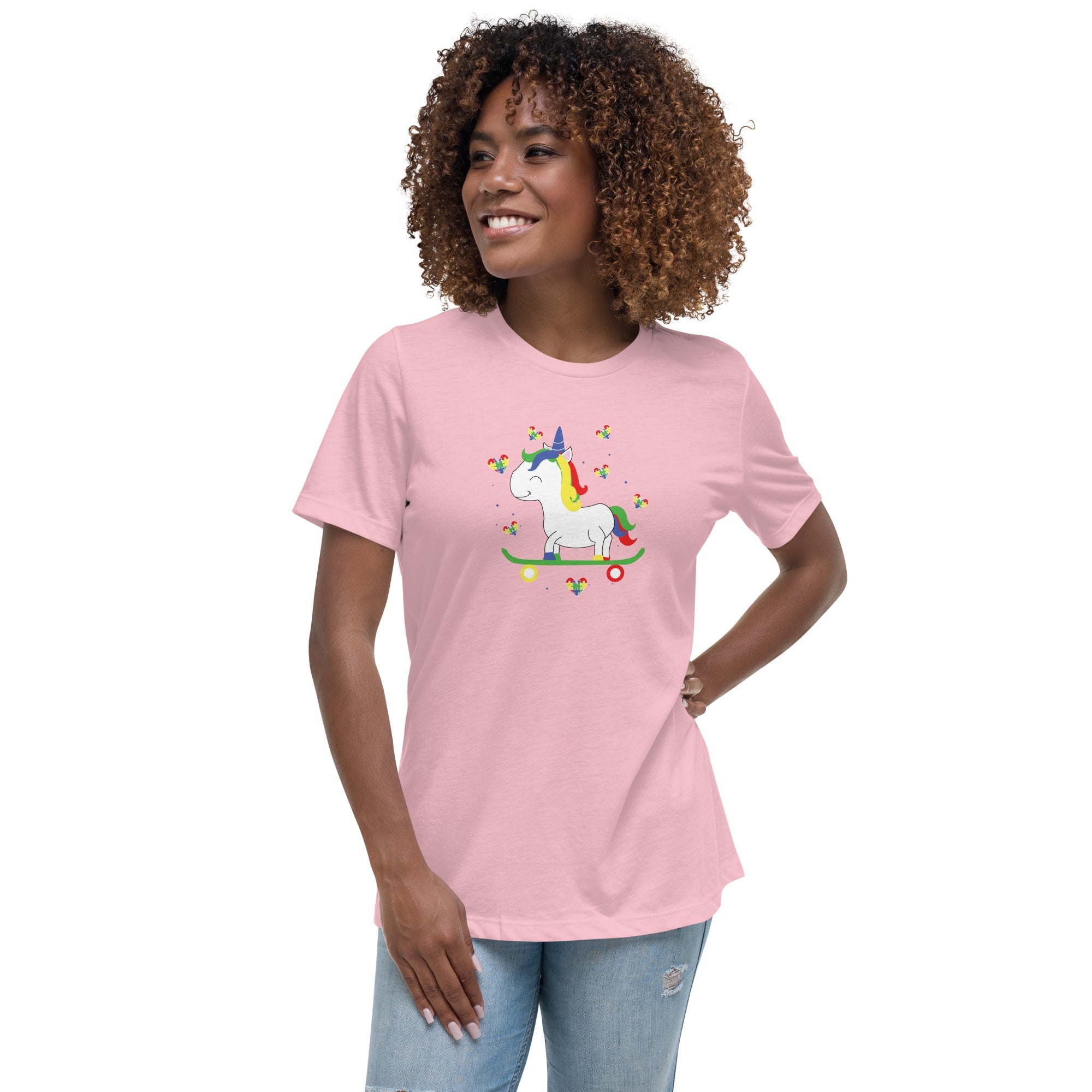 Women's Autism Unicorn Custom T-Shirt - Kicks Shoelaces