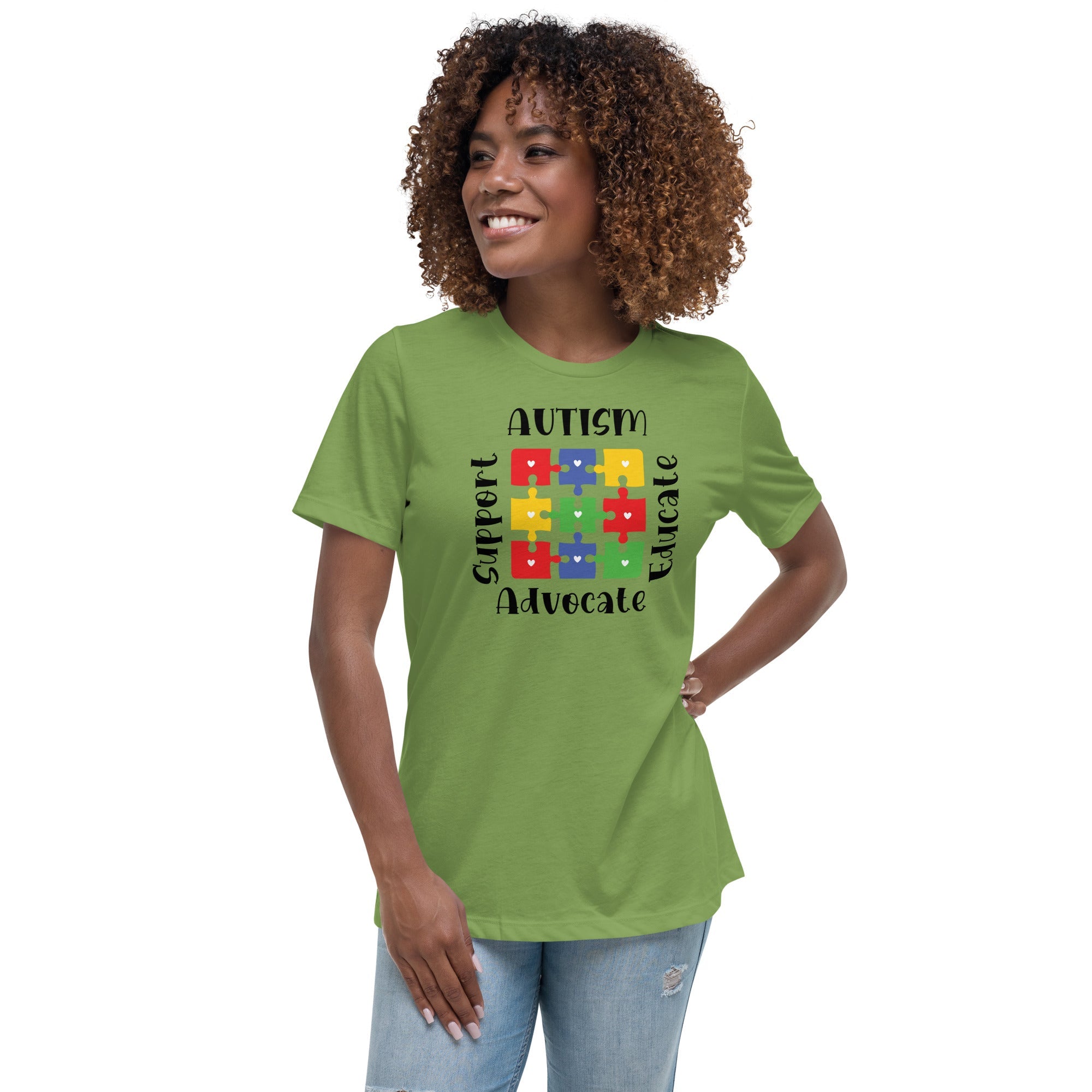 Womens Autism Support Custom T-Shirt - Kicks Shoelaces