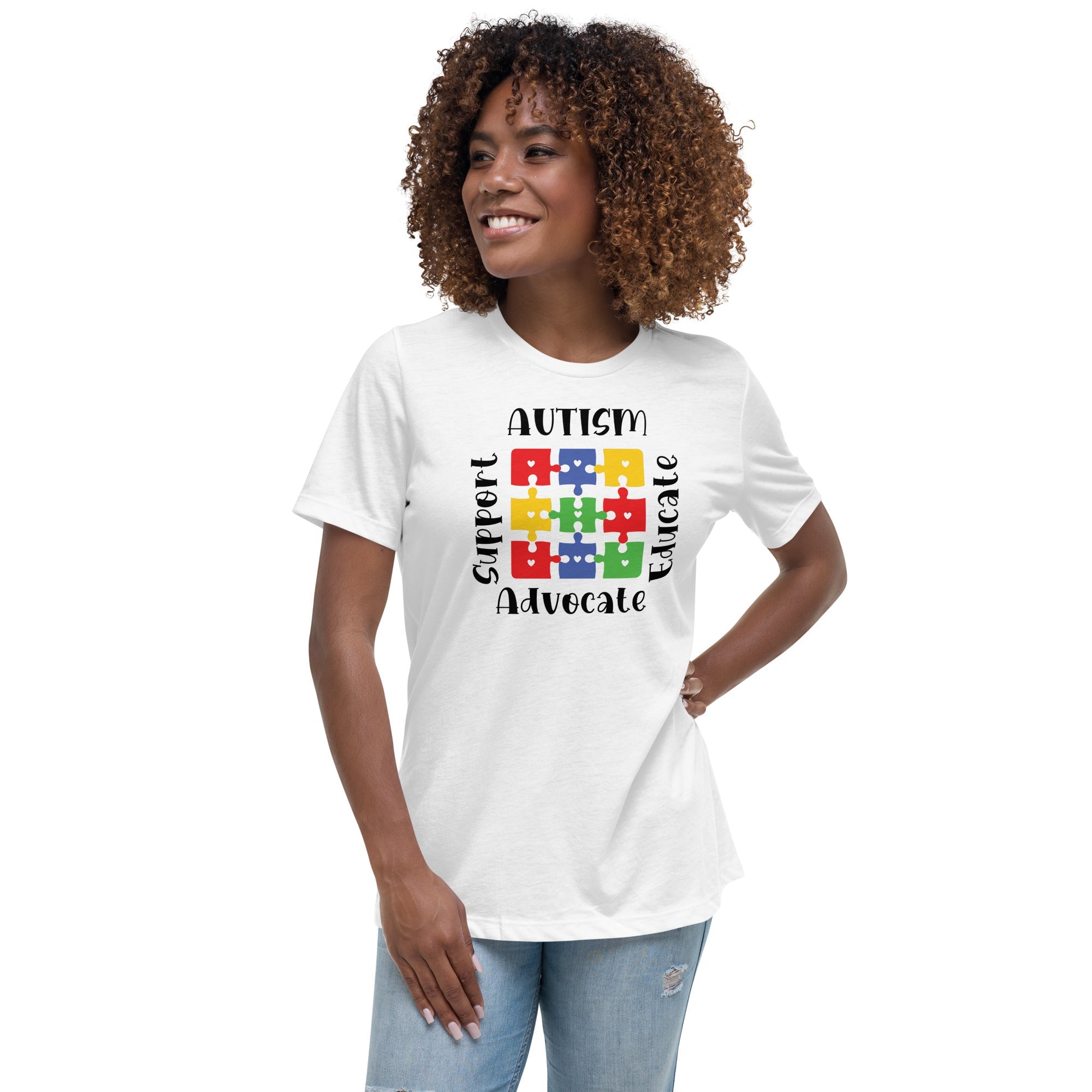 Womens Autism Support Custom T-Shirt - Kicks Shoelaces