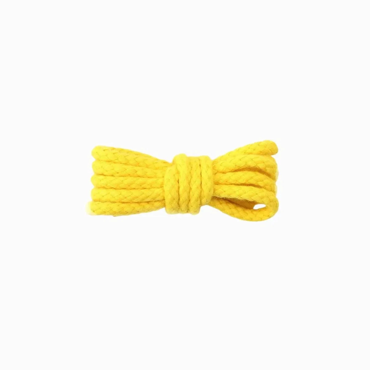 Yellow thick rope laces for sneakerheads who want bold, fun shoelaces that help sneakers stand out.