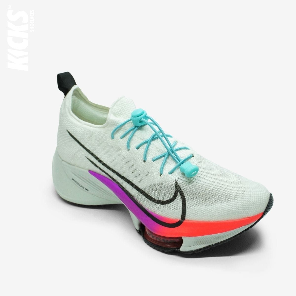 quick-laces-with-pastel-blue-elastic-no-tie-shoelaces-on-nike-running-shoe-by-kicks-shoelaces