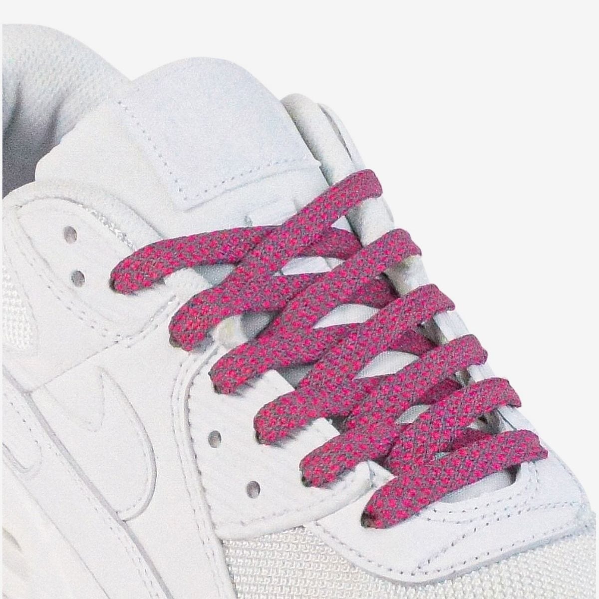 reflective-flat-shoelaces-in-rose-pink-suitable-for-popular-sneakers